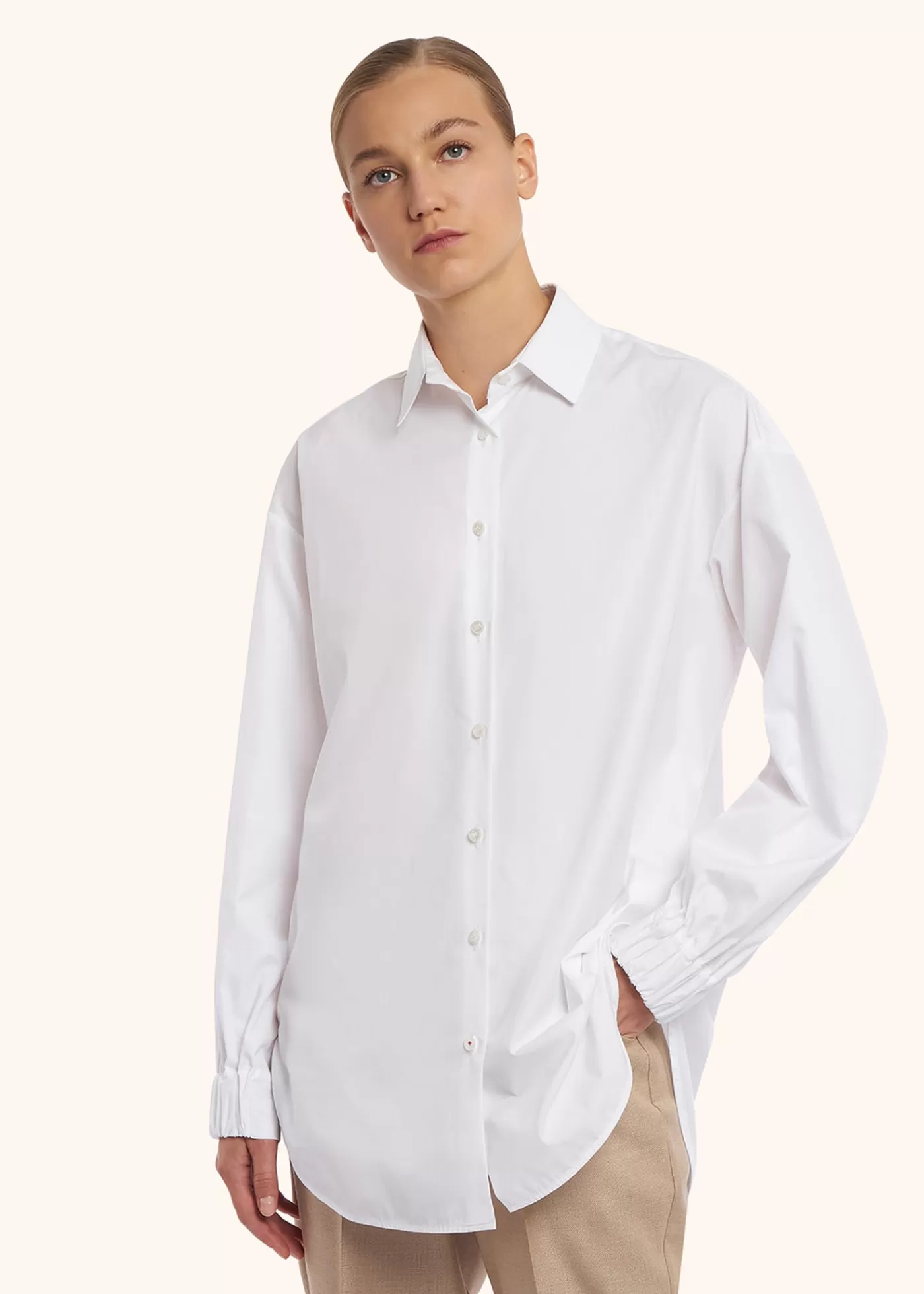 Blusen Und Hemden-Kiton Bluse Baumwolle Weiss