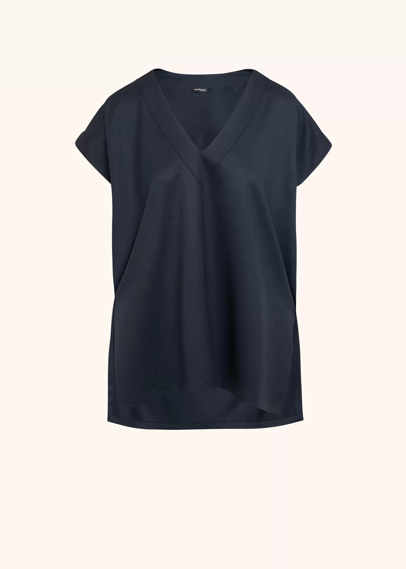 Blusen Und Hemden-Kiton Bluse Schurwolle Blau