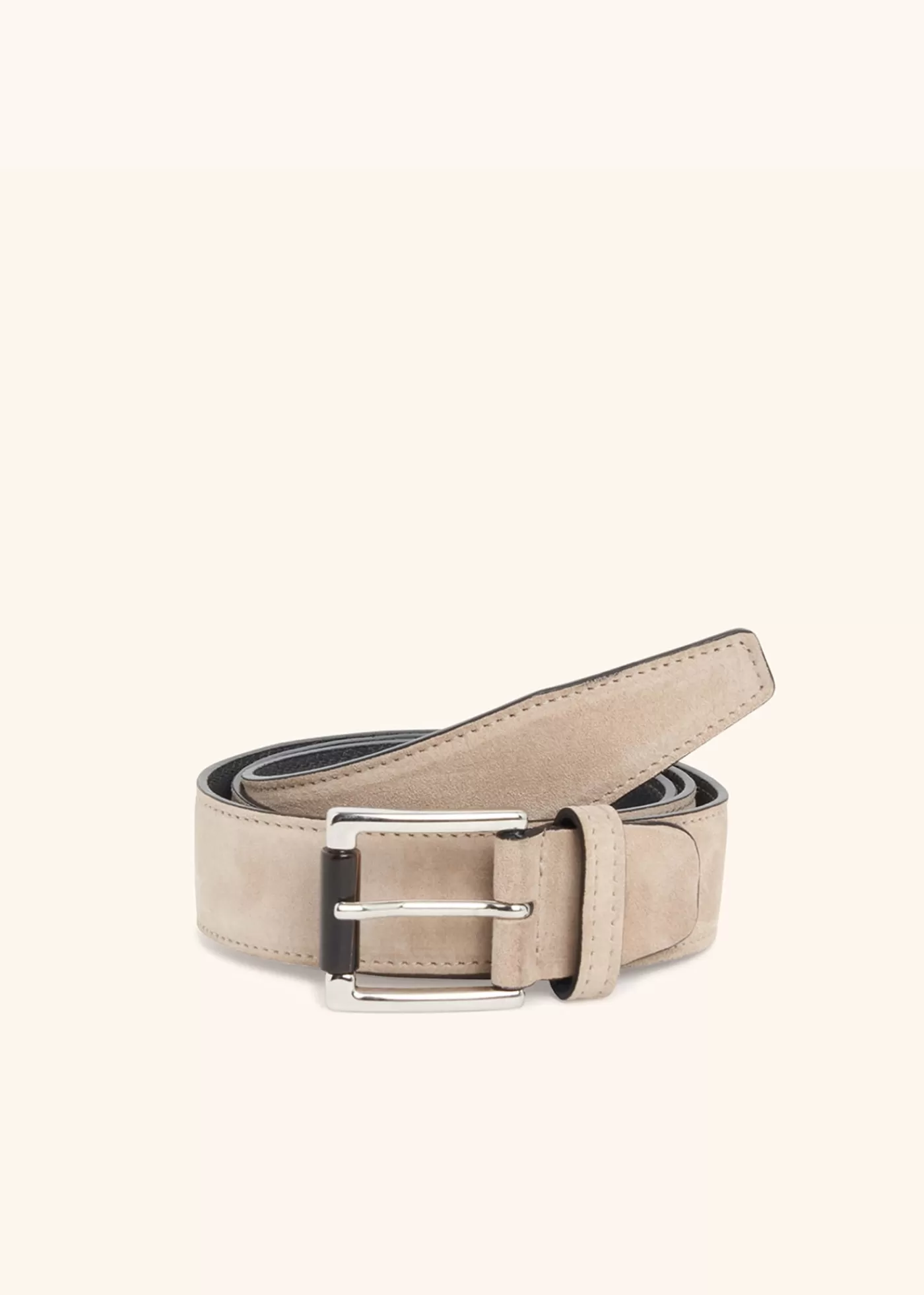 Gürtel-Kiton Gürtel Kalbsleder Beige