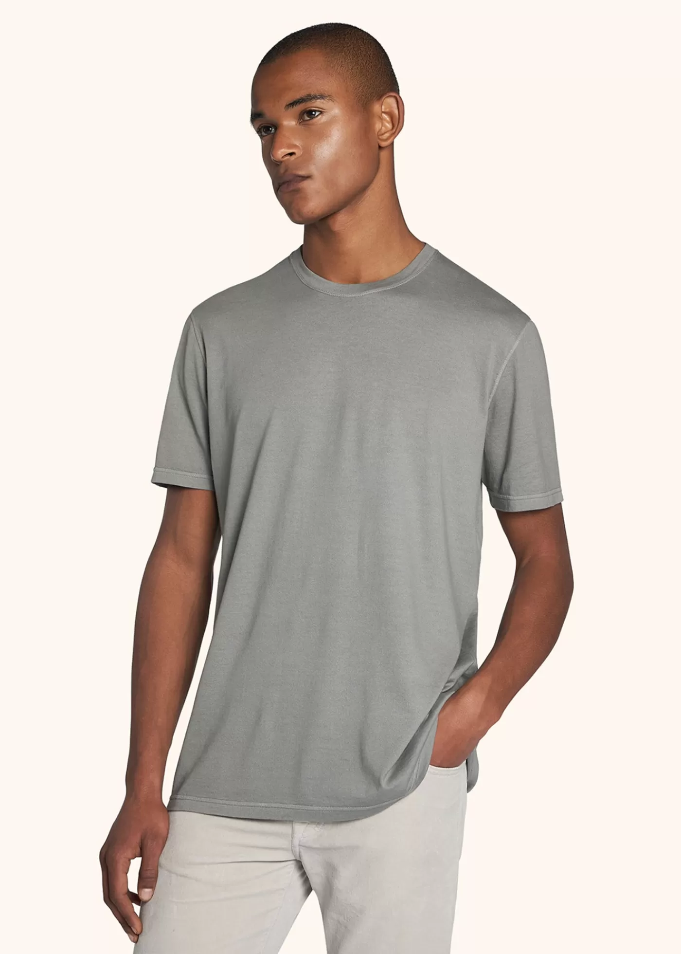 Polo Und T-Shirts-Kiton Halbarmshirt Baumwolle