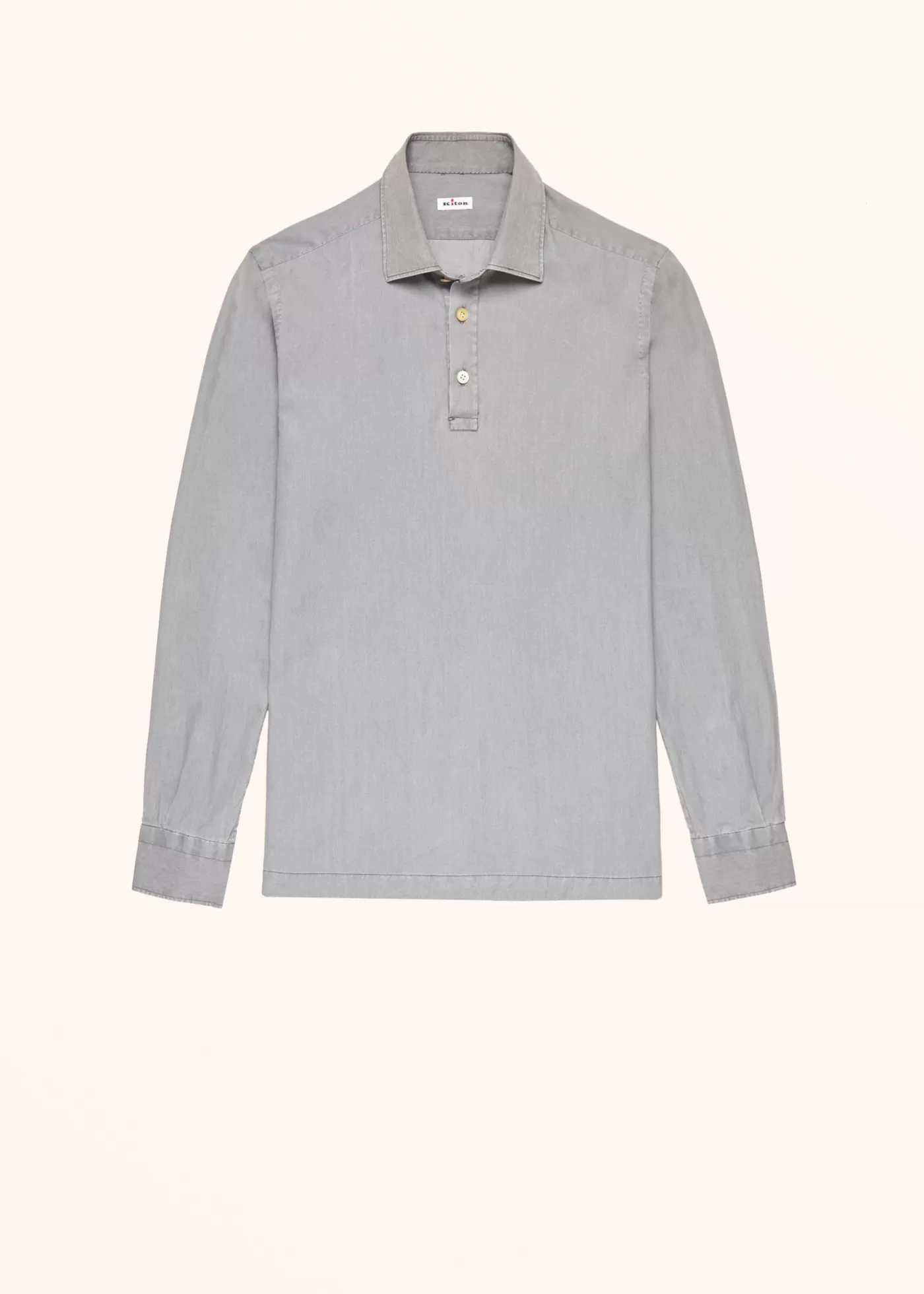 Hemden-Kiton Hemd Baumwolle Grey