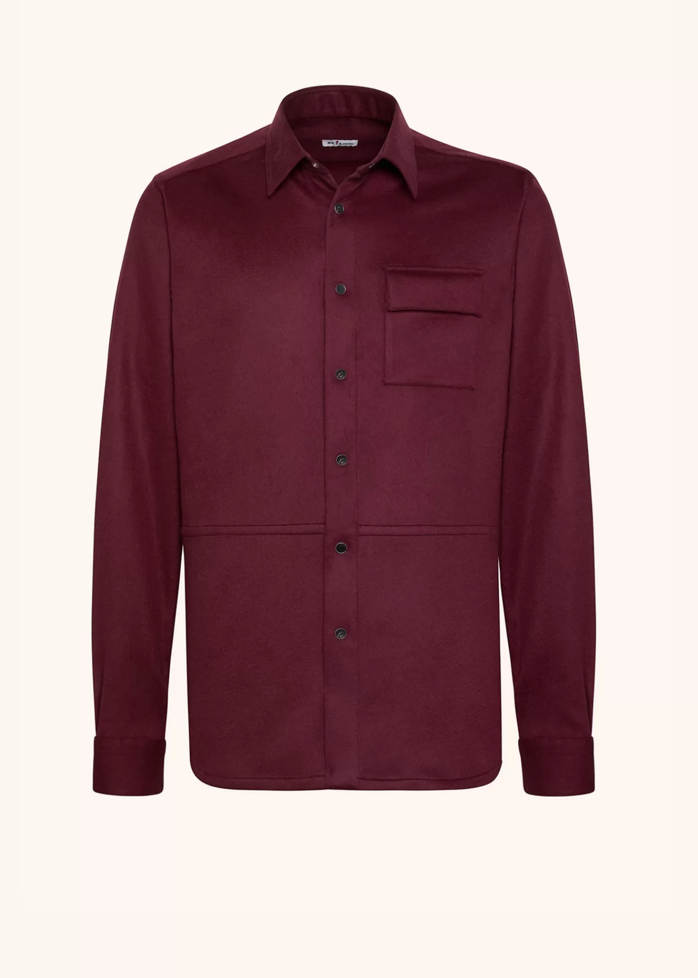 Hemden-Kiton Hemd Kaschmir Bordeaux