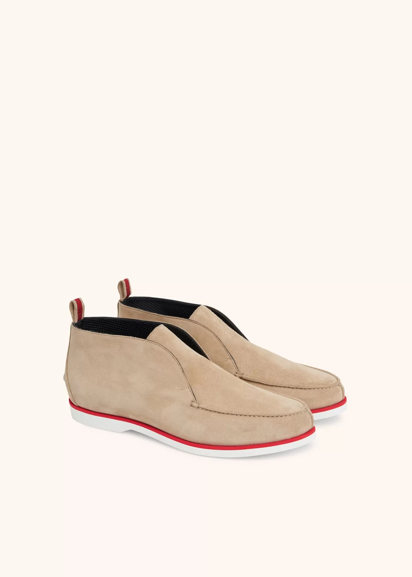 Schuhe-Kiton Hoher Schuh Kalbsleder Beige