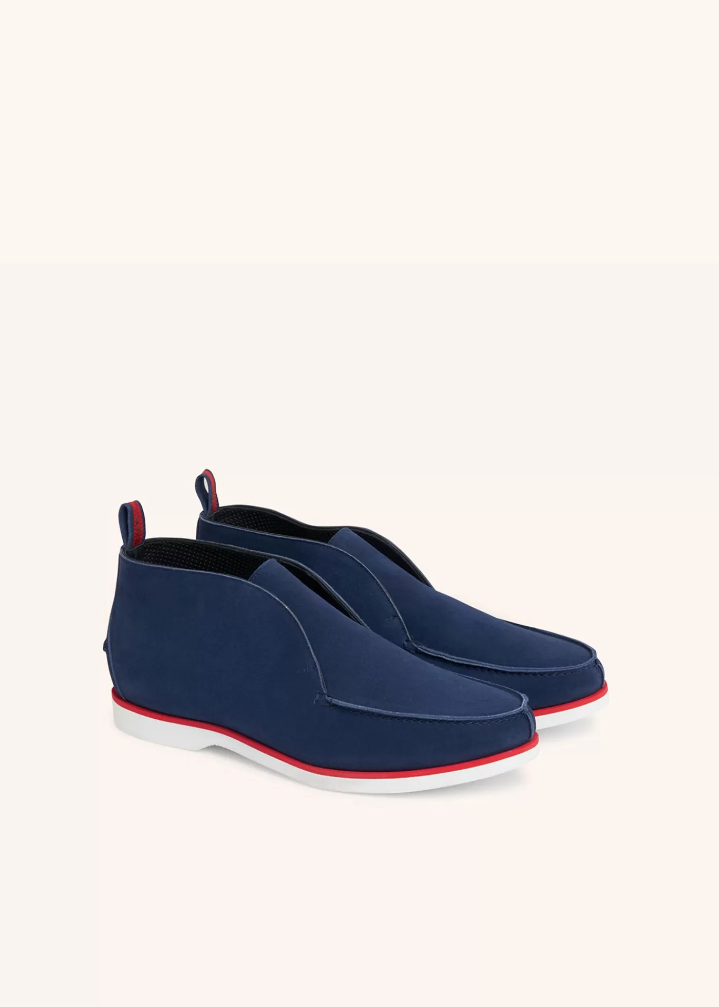 Schuhe-Kiton Hoher Schuh Kalbsleder Royalblau