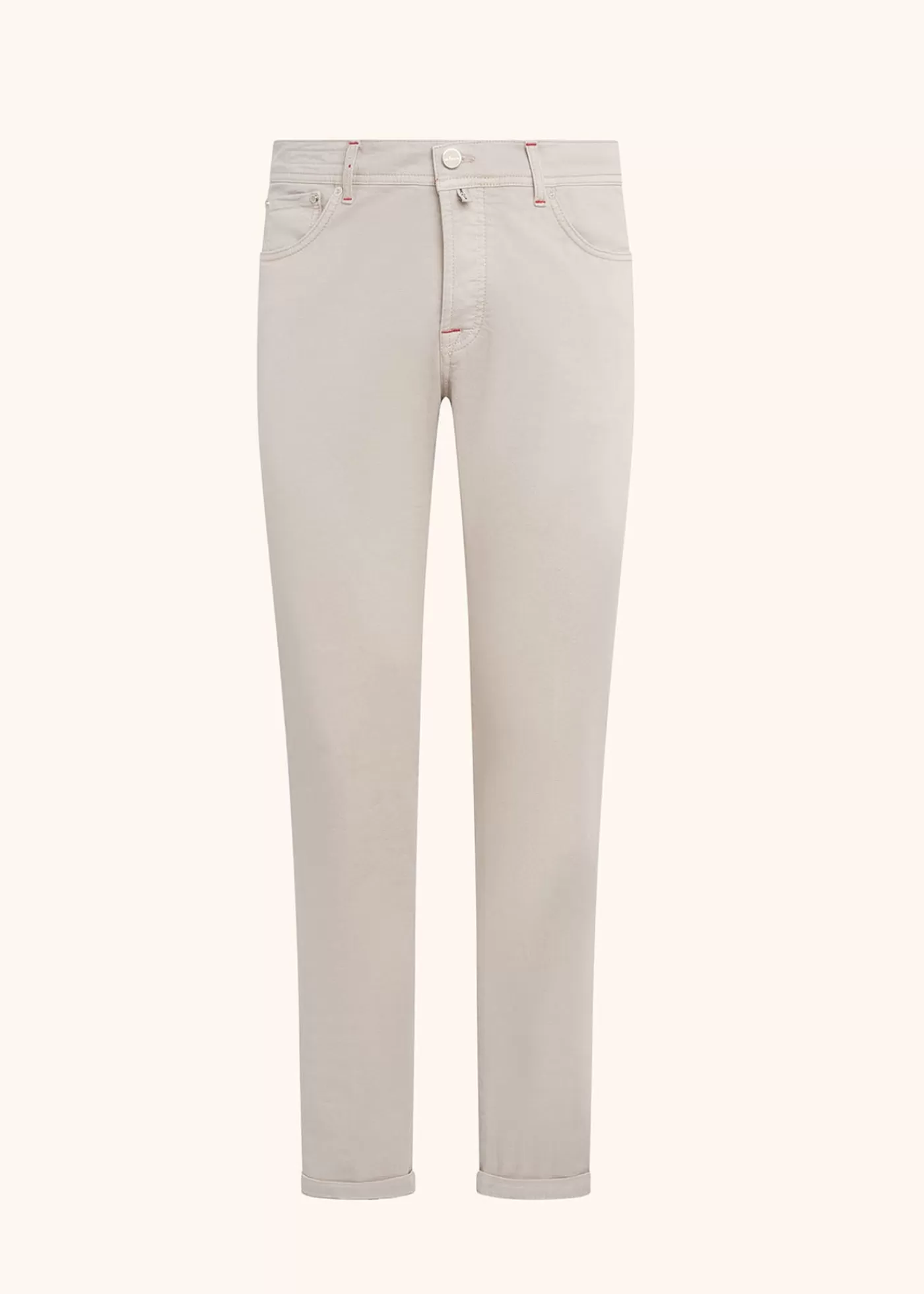 Jeans-Kiton Hose Baumwolle Beige