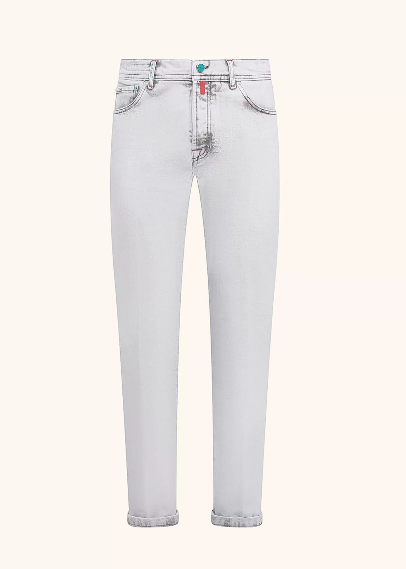 Jeans-Kiton Hose Baumwolle Eis