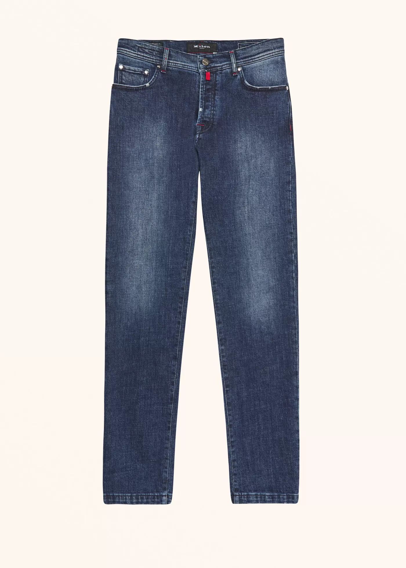 Jeans-Kiton Hose Baumwolle Blau