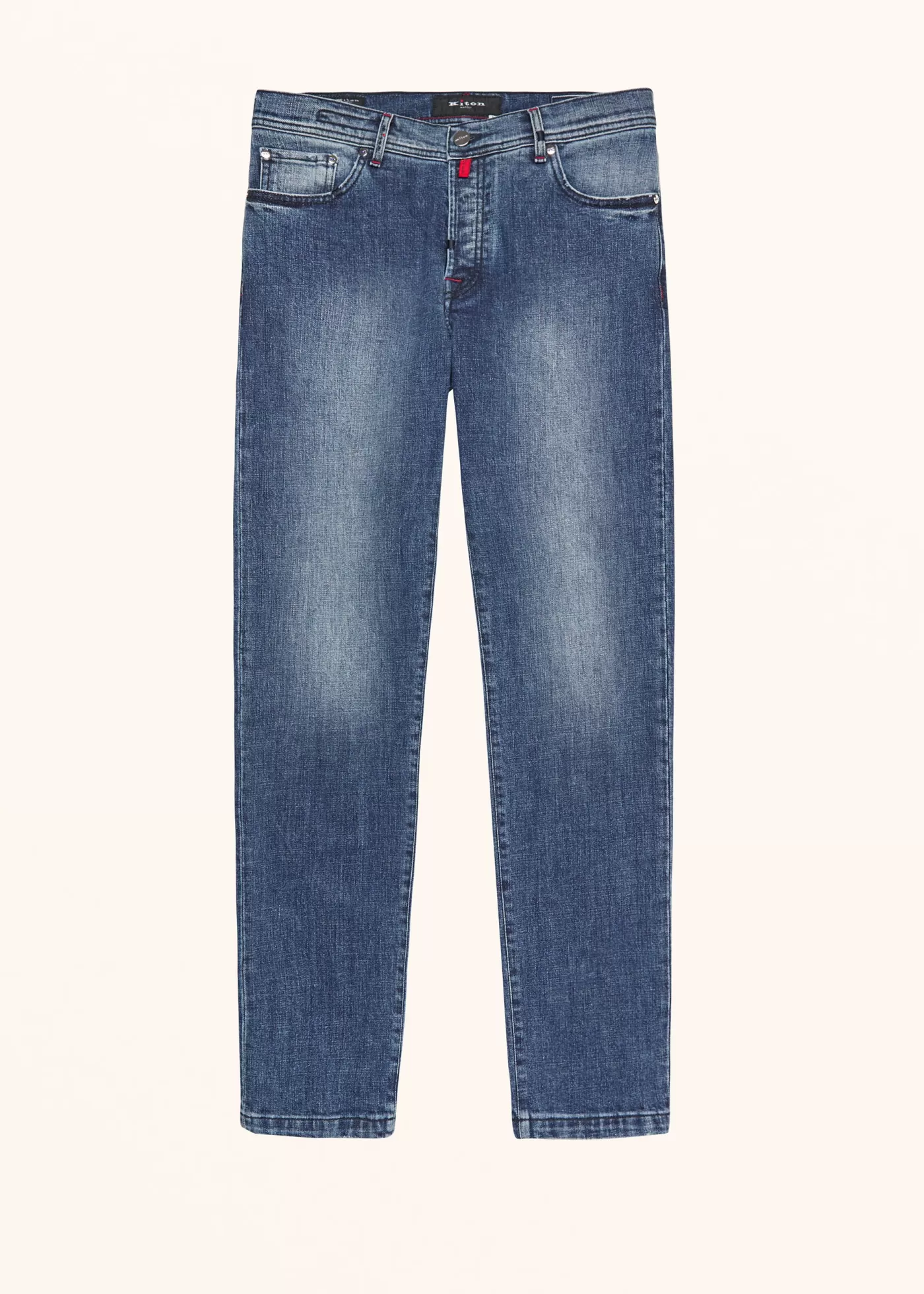 Jeans-Kiton Hose Baumwolle Blau