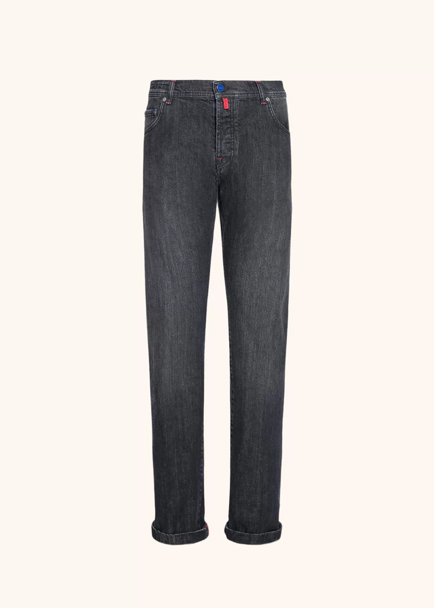 Jeans-Kiton Hose Baumwolle Schwarz