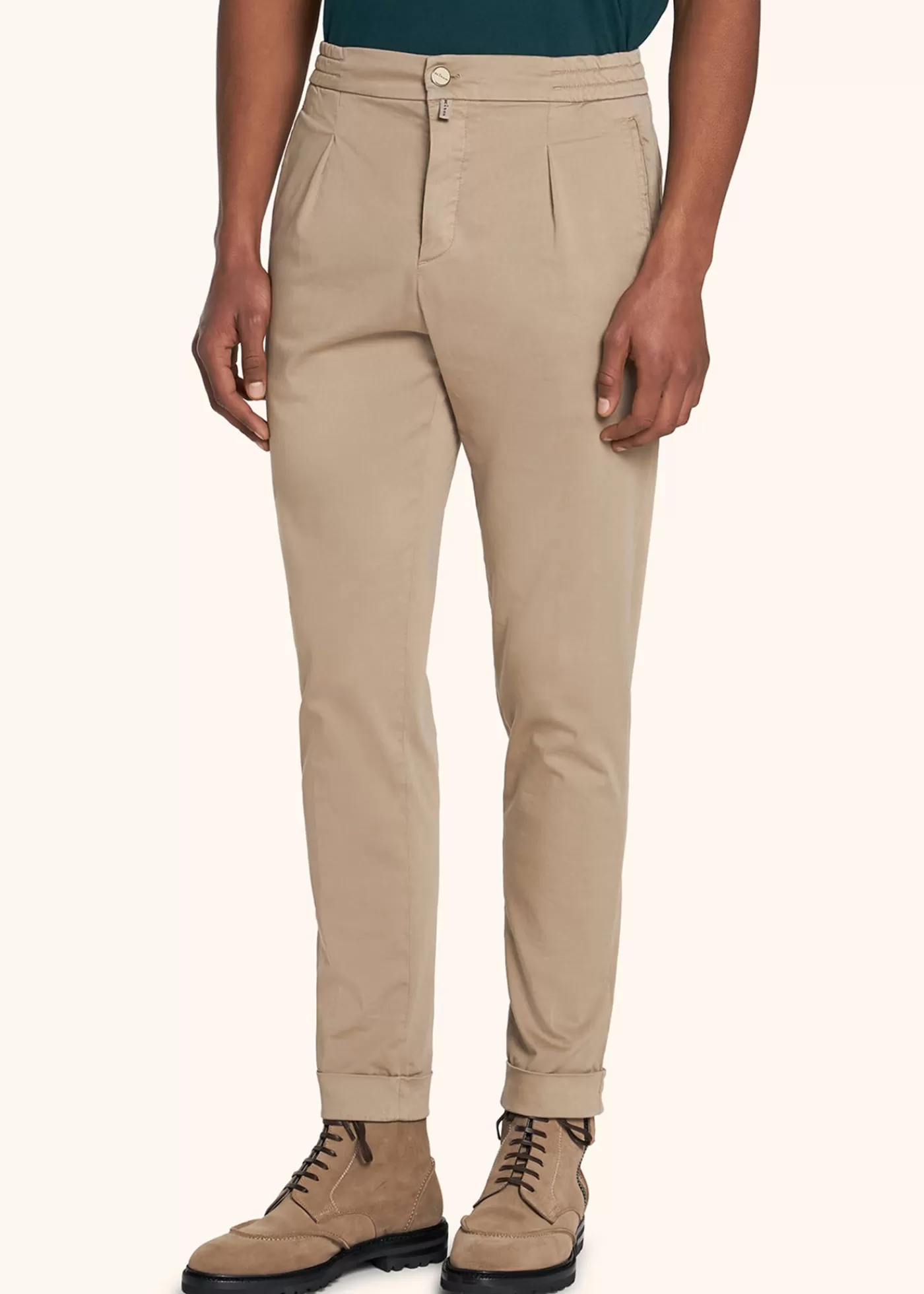 Hosen-Kiton Hose Baumwolle Beige