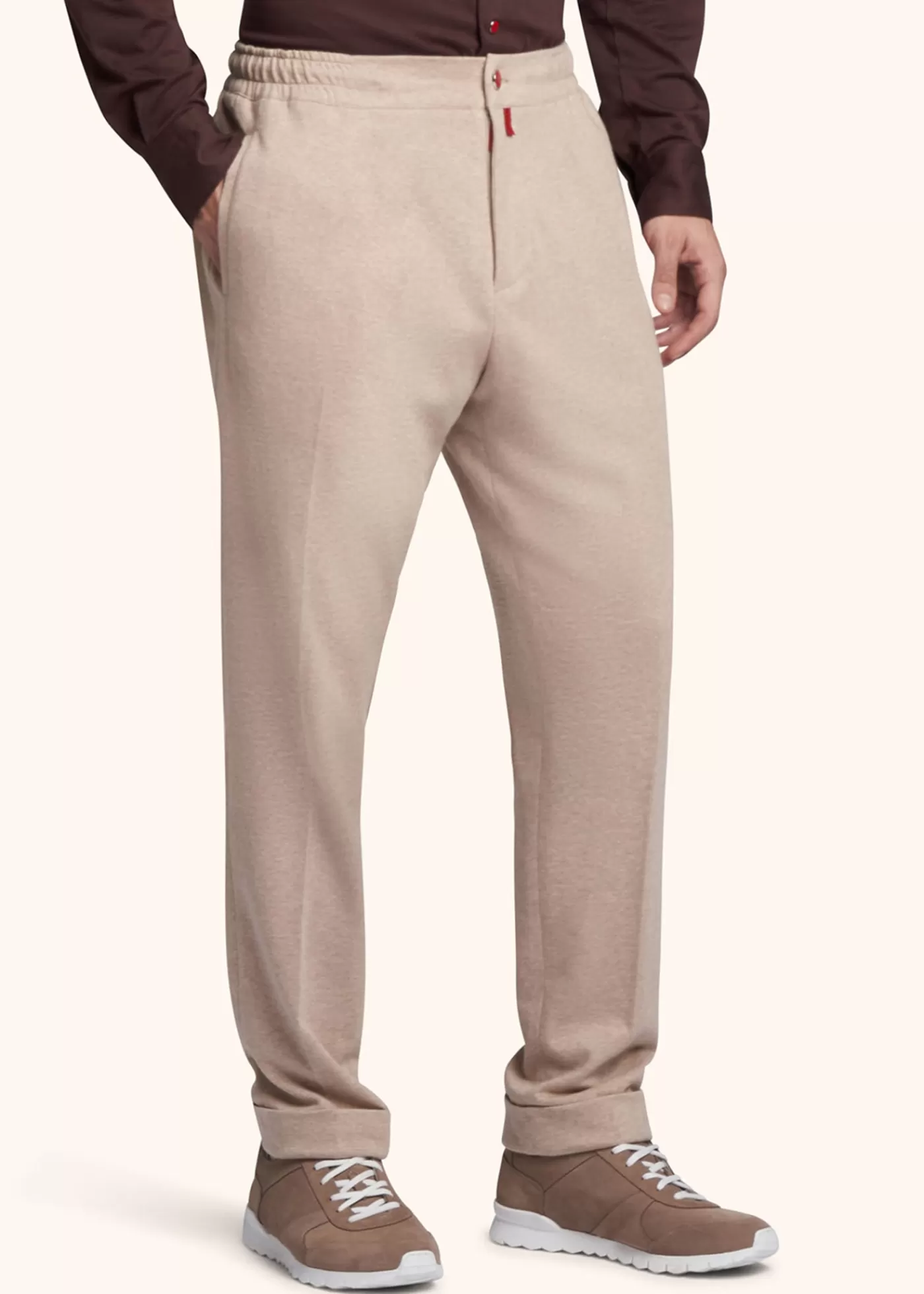 Hosen-Kiton Hose Baumwolle Hellesbeige