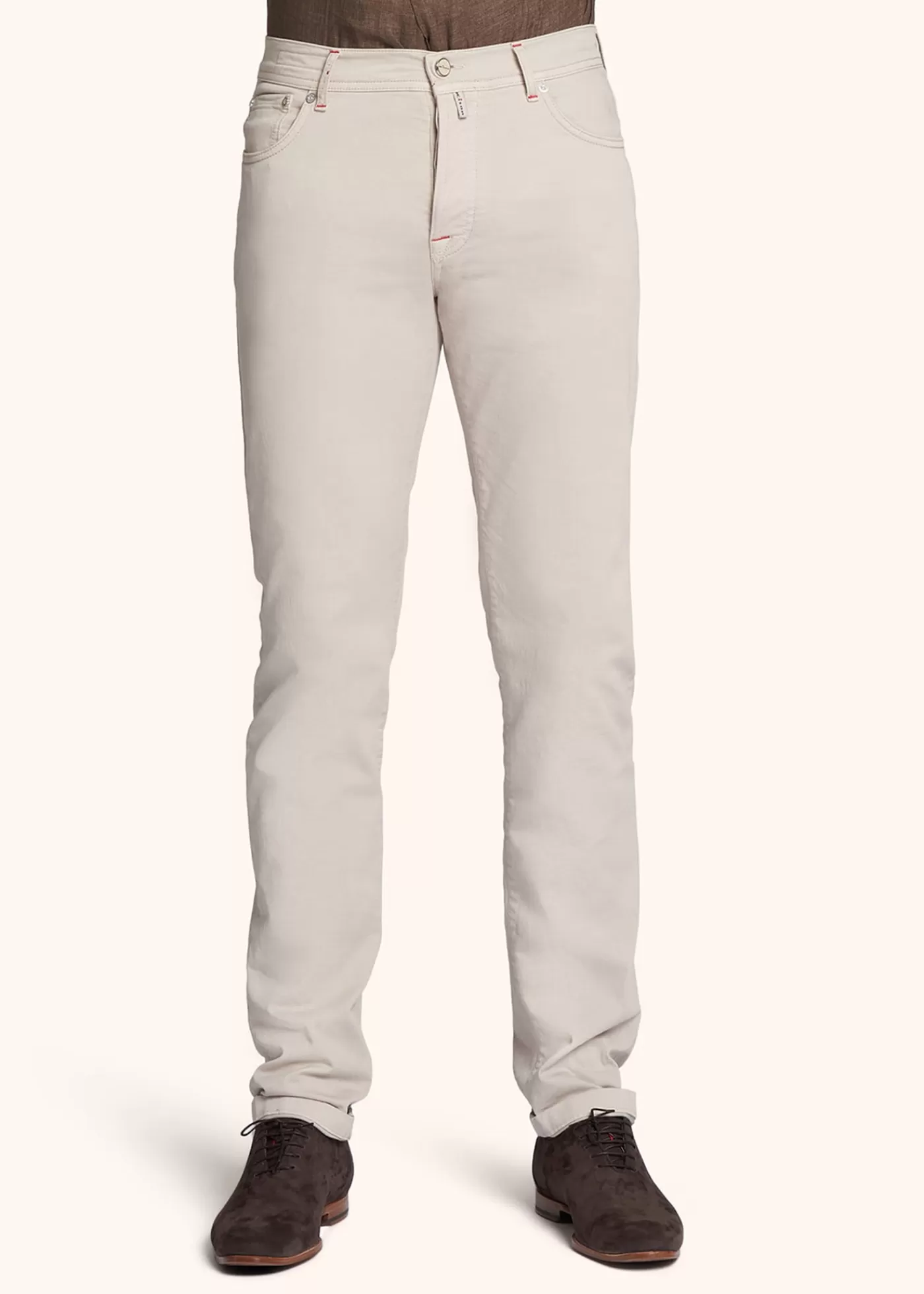 Jeans-Kiton Hose Baumwolle Beige