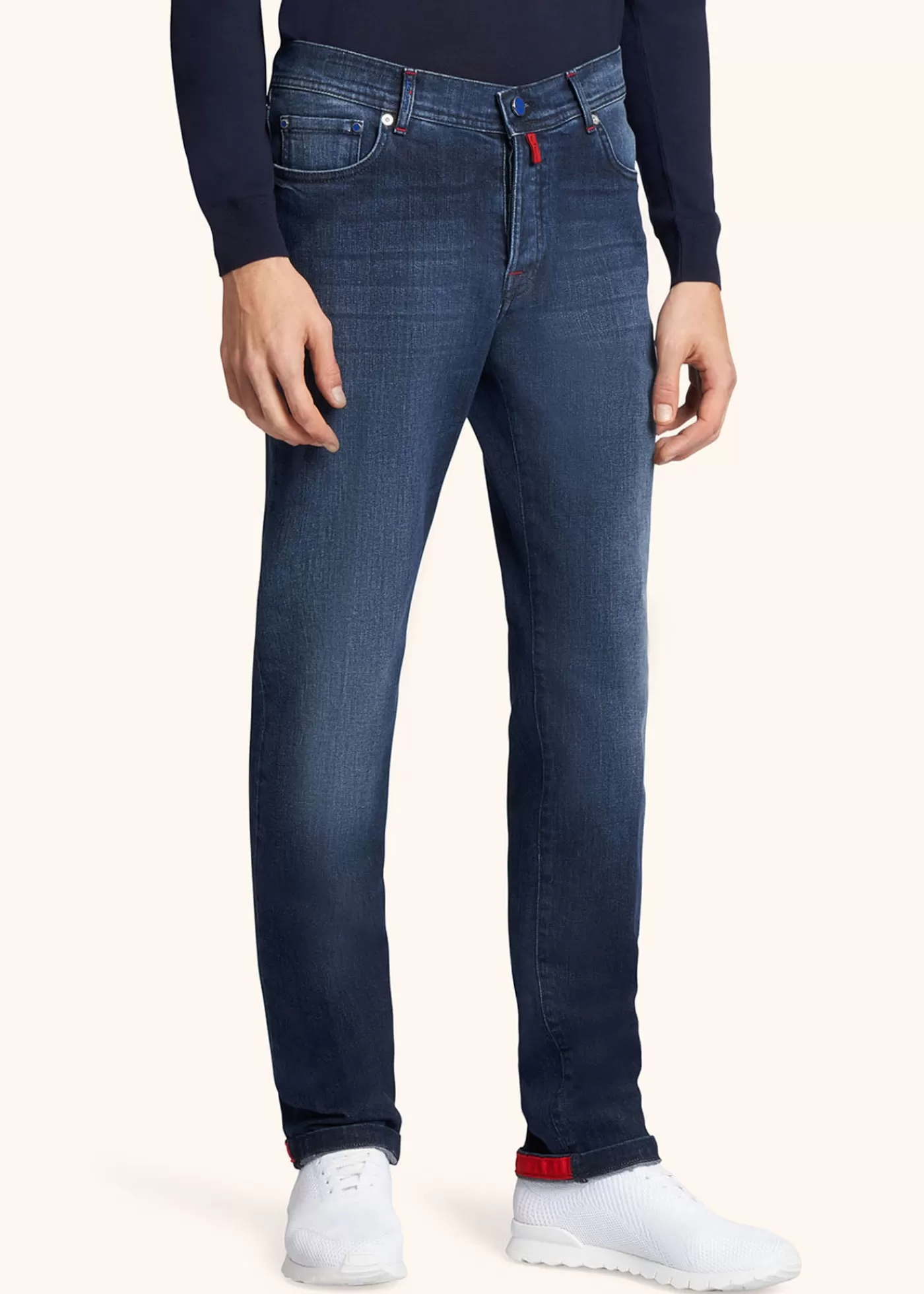 Jeans-Kiton Hose Baumwolle Indigo