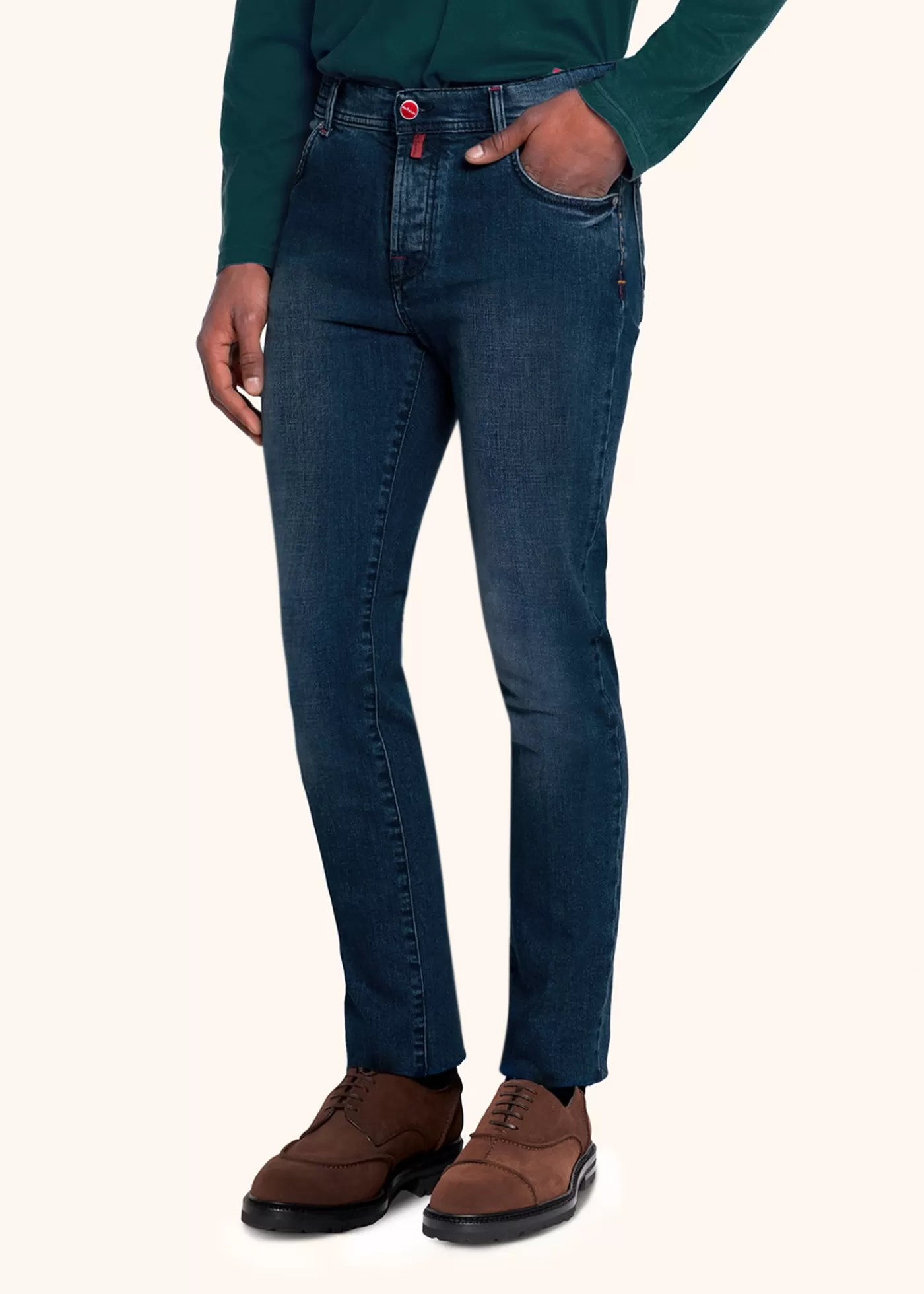 Jeans-Kiton Hose Baumwolle Indigo