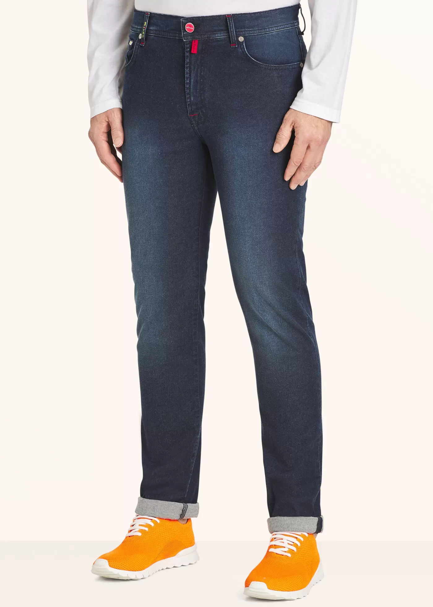 Jeans-Kiton Hose Baumwolle Indigo