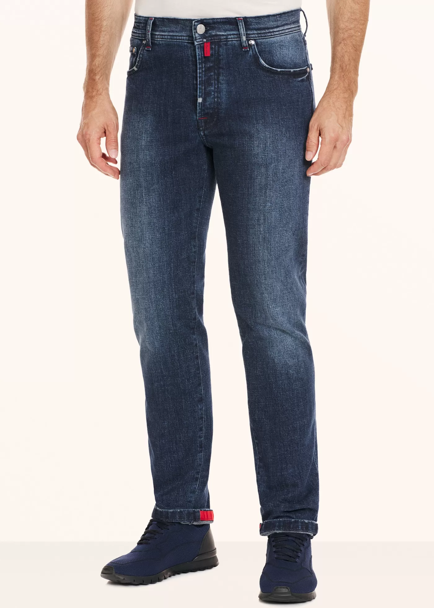 Jeans-Kiton Hose Baumwolle Blau