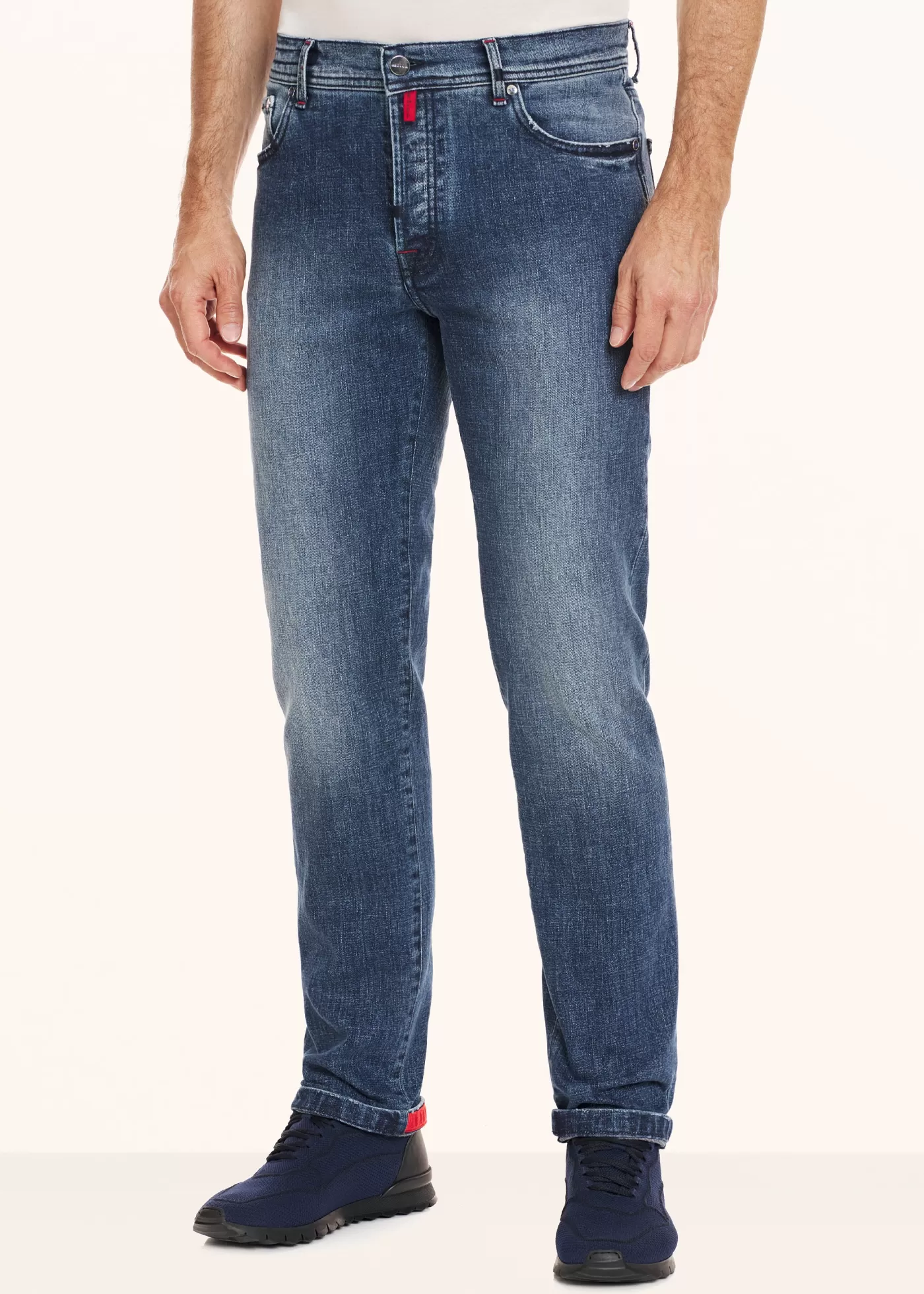 Jeans-Kiton Hose Baumwolle Blau