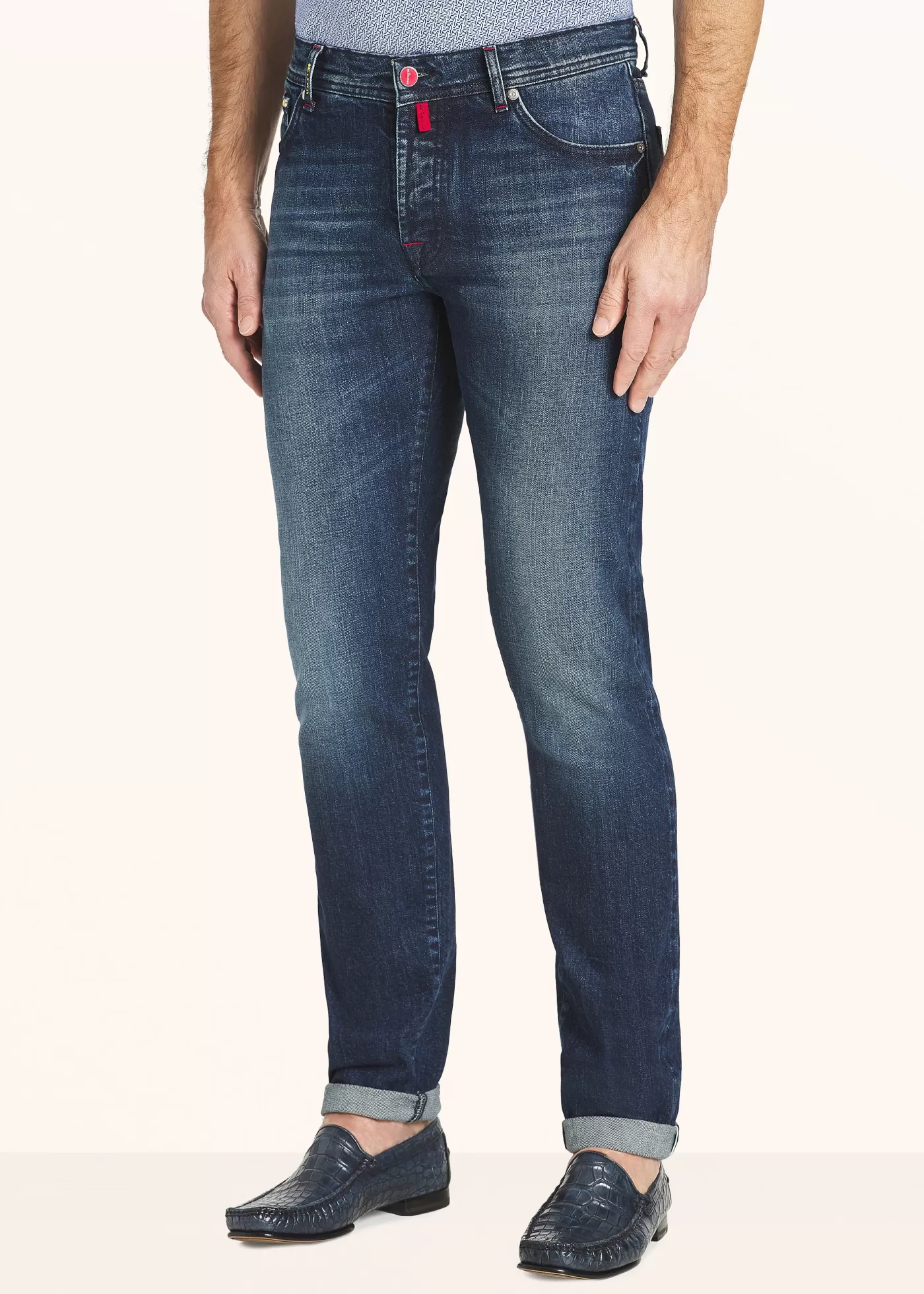 Jeans-Kiton Hose Baumwolle Indigo