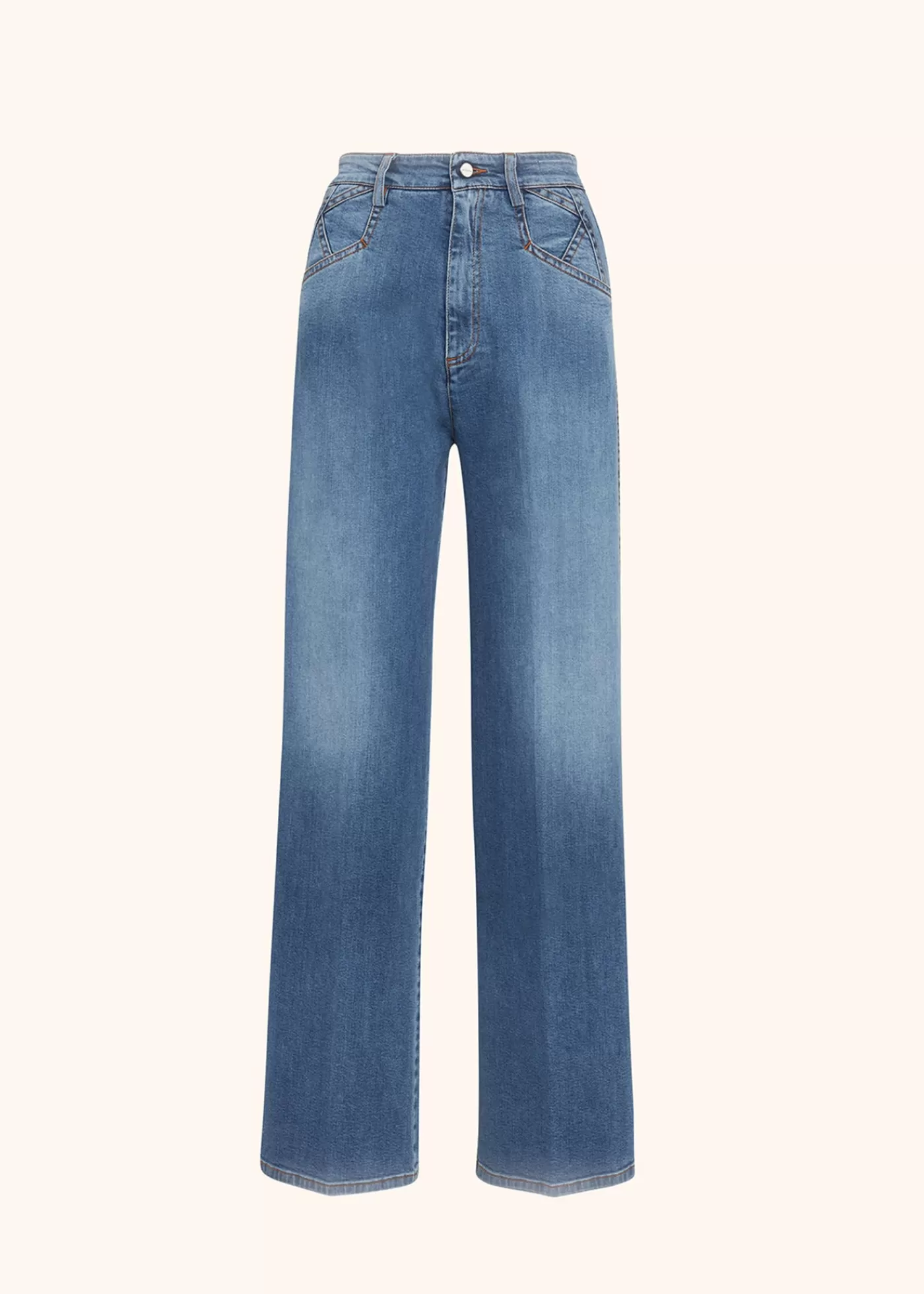 Jeans-Kiton Hose Jns Baumwolle Jeansblau