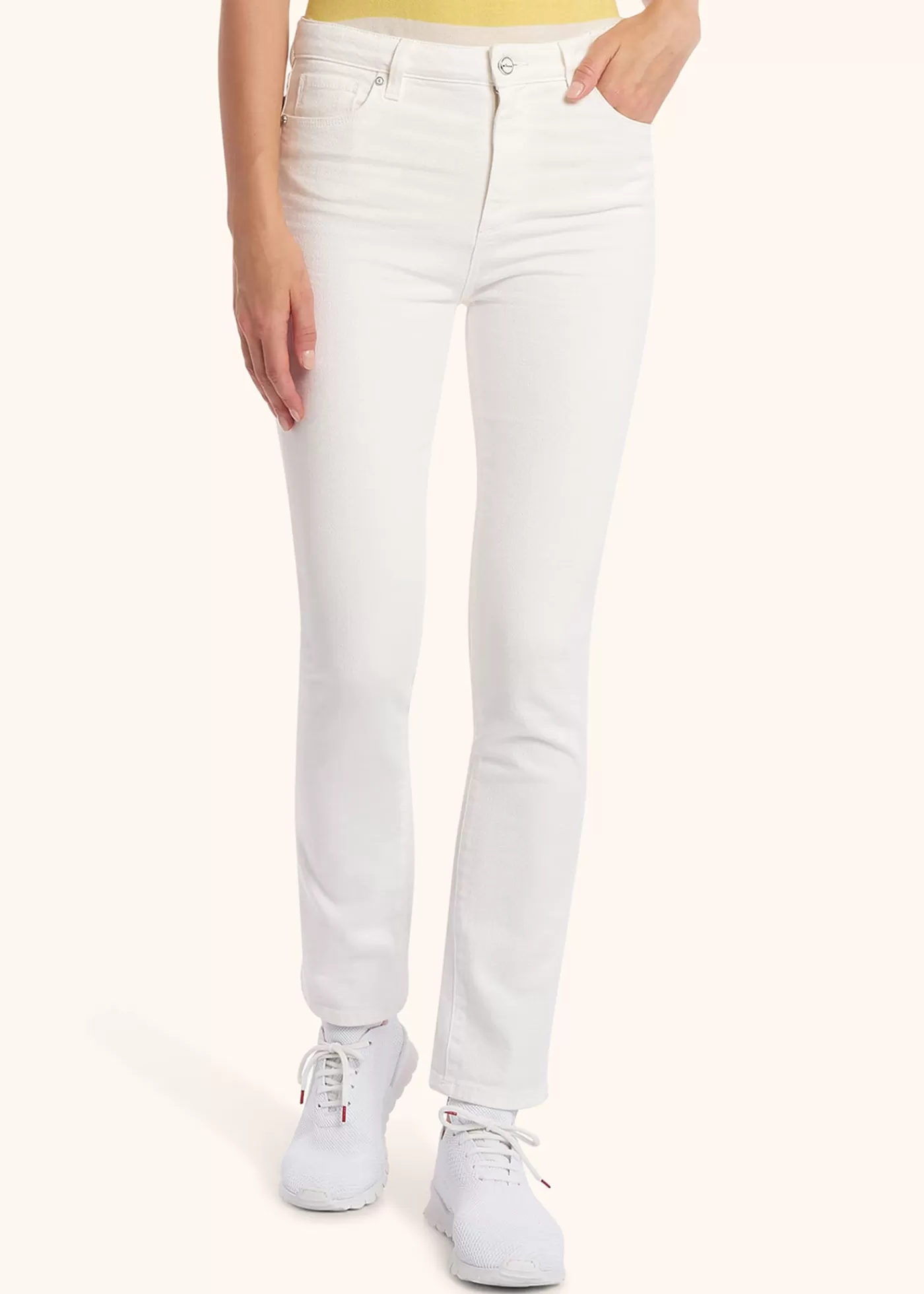 Jeans-Kiton Hose Jns Baumwolle Weiss