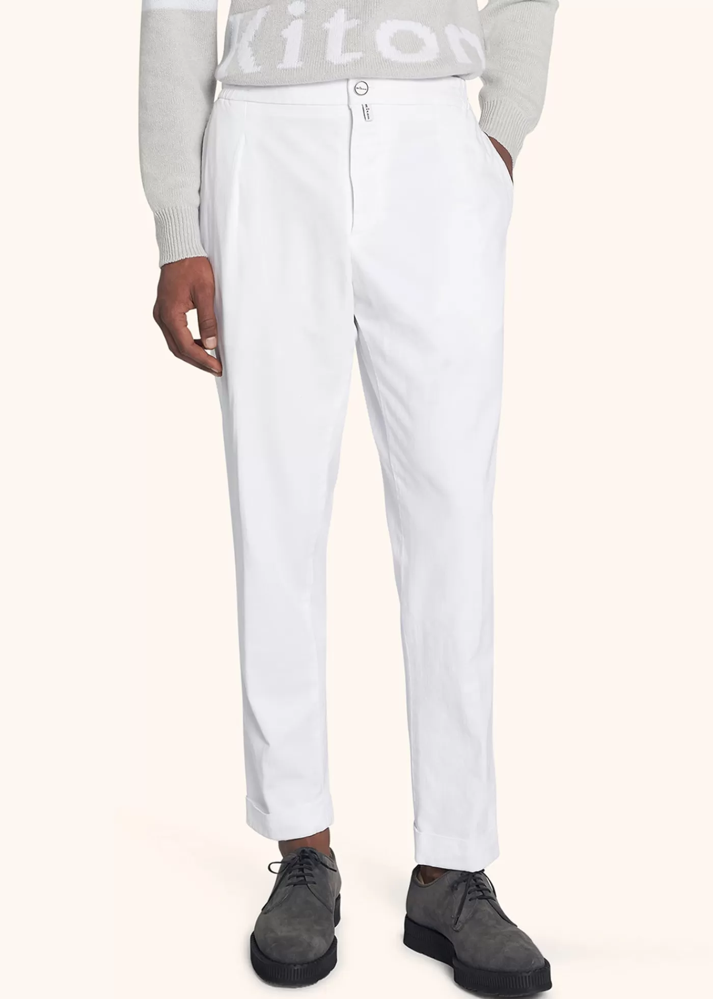 Hosen-Kiton Hose Lyocell Weiss