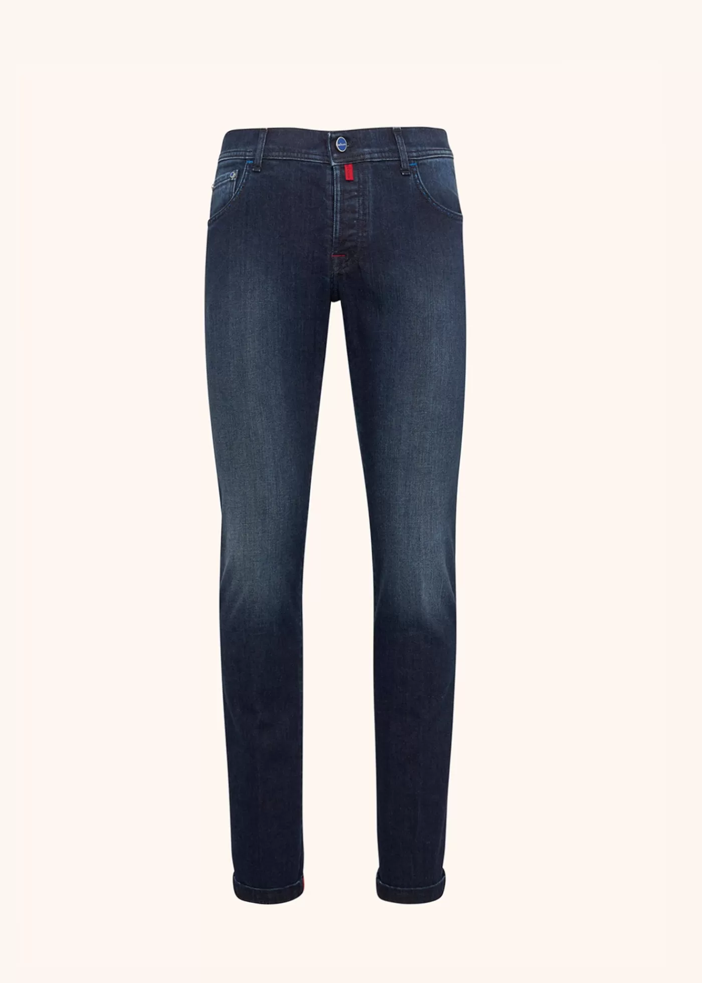 Jeans-Kiton Hose Ultra Slim Baumwolle Indigo