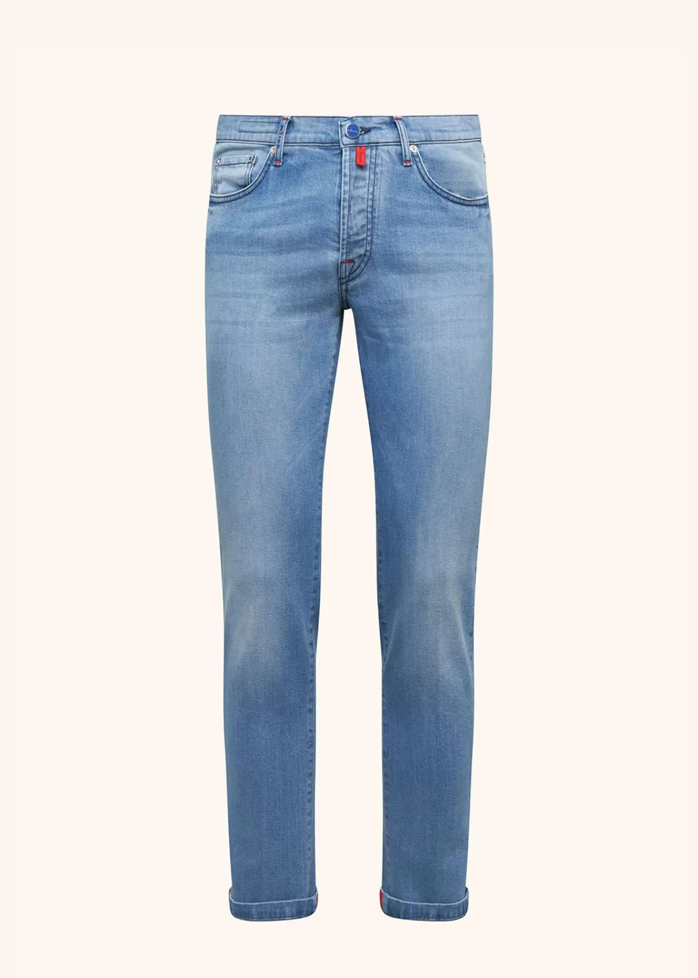 Jeans-Kiton Hose Ultra Slim Baumwolle Indigo