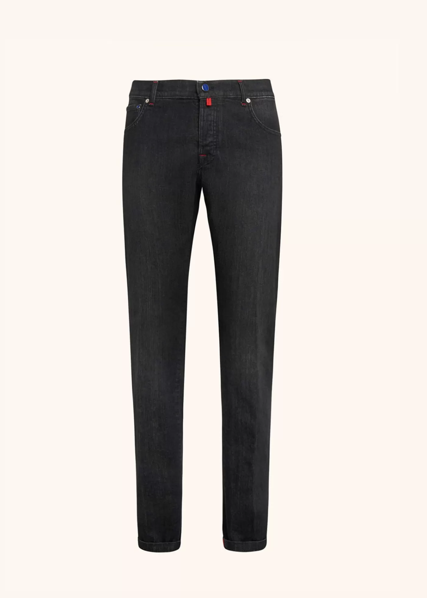 Jeans-Kiton Hose Ultra Slim Baumwolle Schwarz