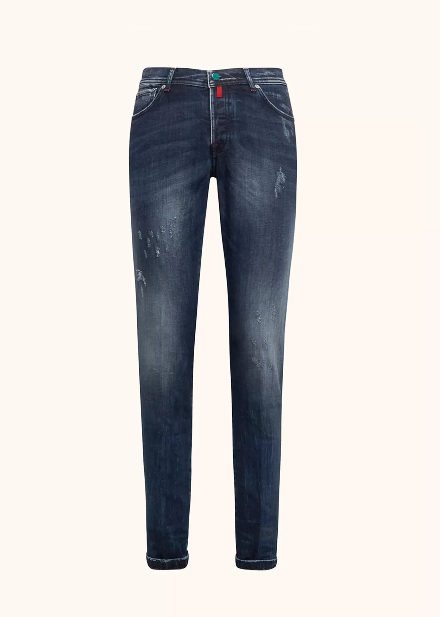 Jeans-Kiton Hose Ultra Slim Baumwolle Indigo