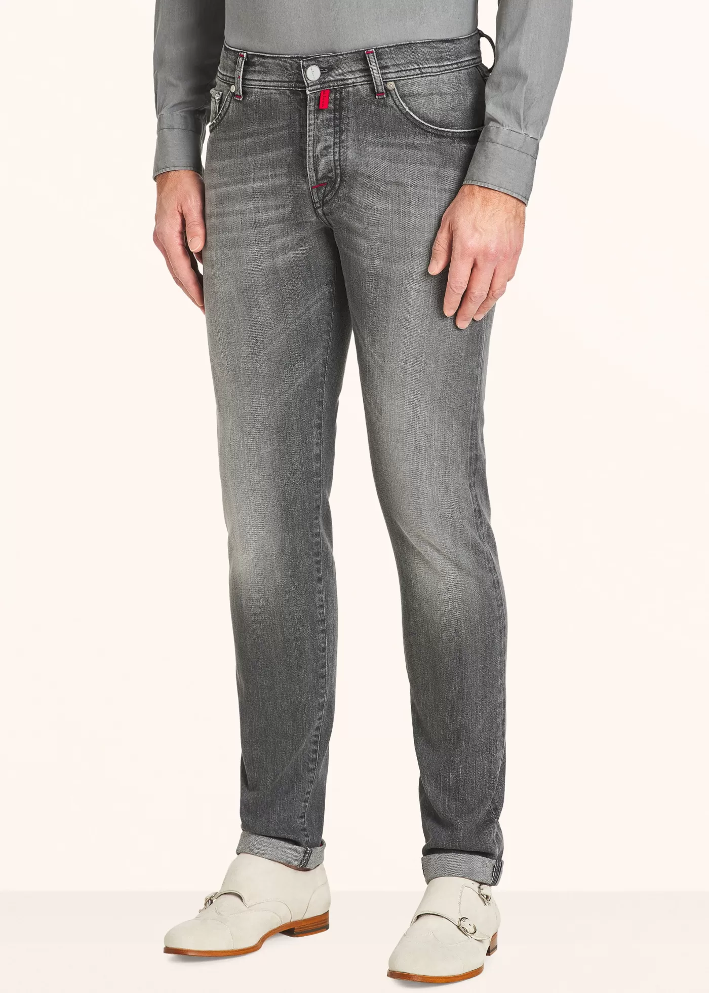 Jeans-Kiton Hose Ultra Slim Baumwolle Schwarz