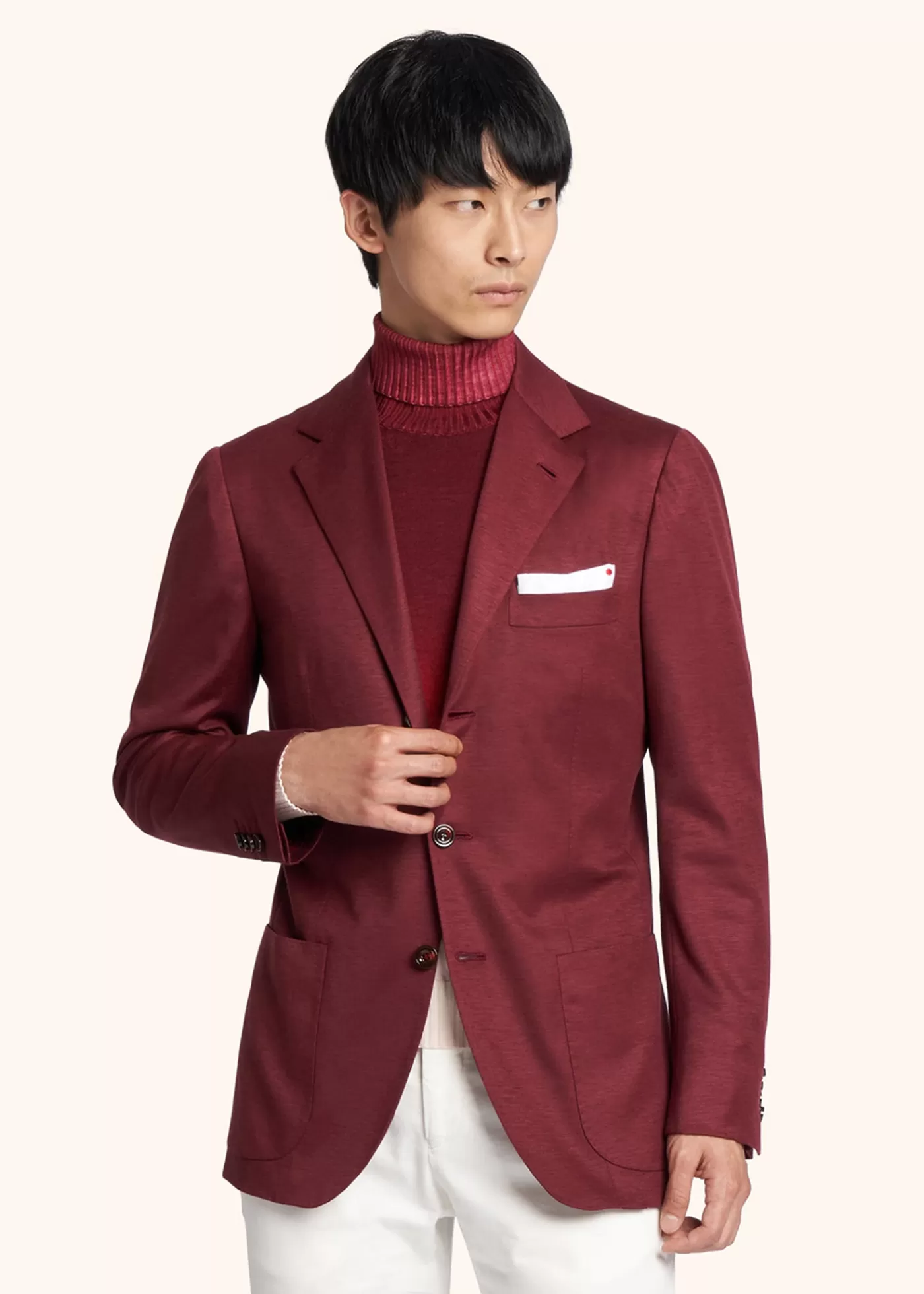 Jacken-Kiton Jacke Kaschmir Bordeaux