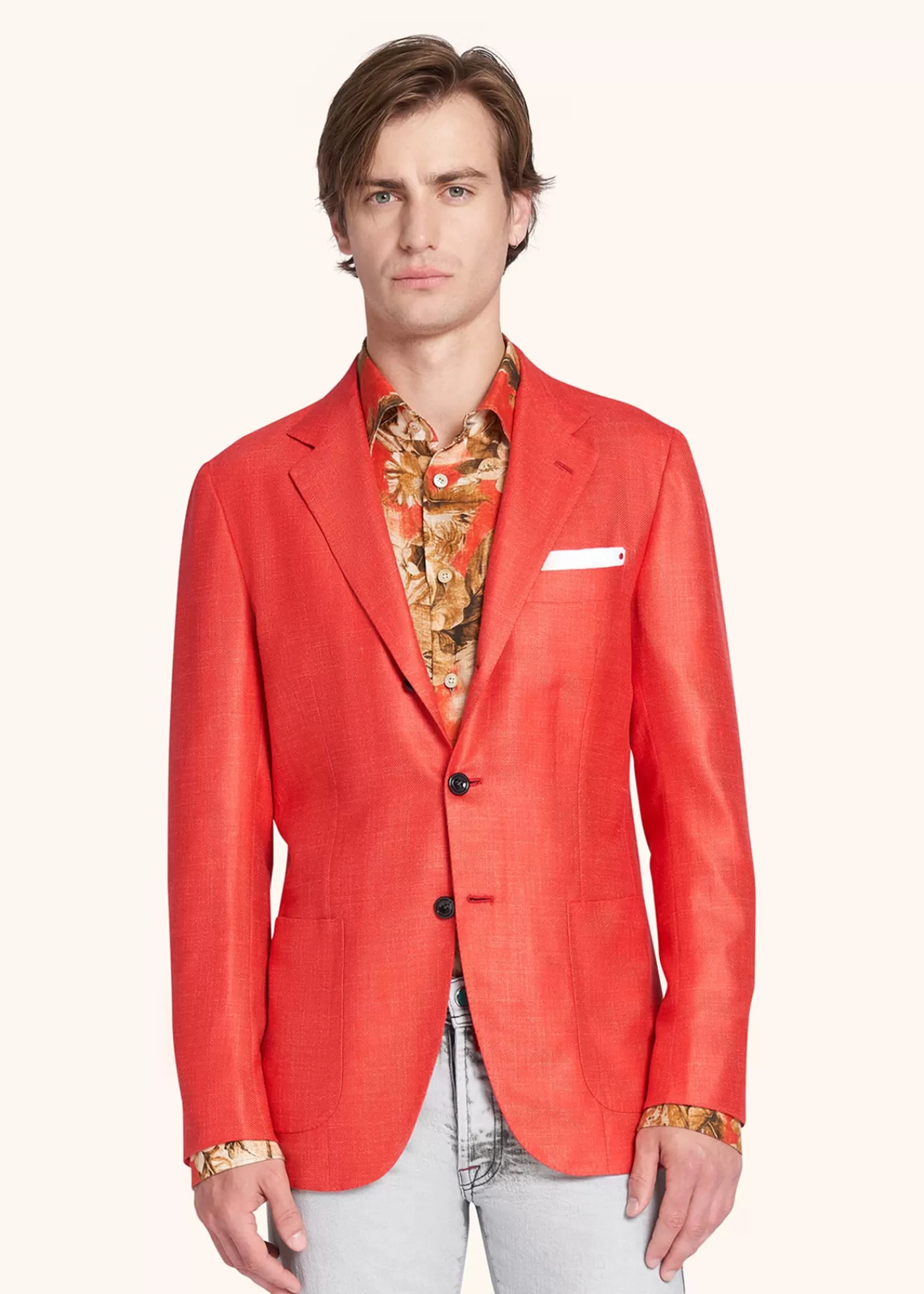 Jacken-Kiton Jacke Kaschmir Rot