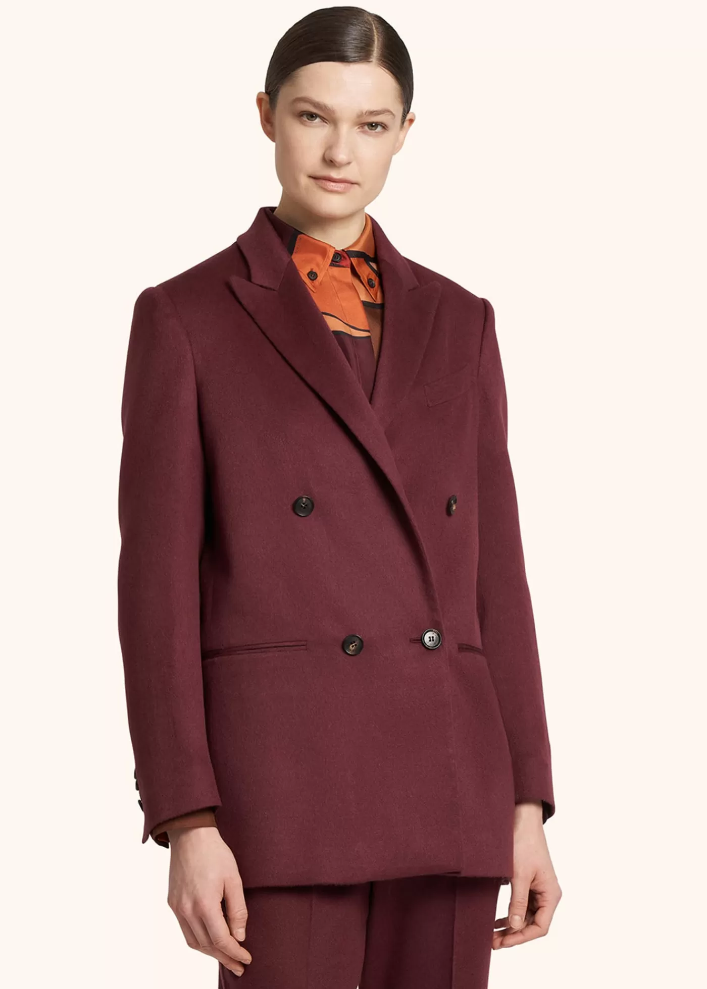 Jacken-Kiton Jacke Kaschmir Bordeaux