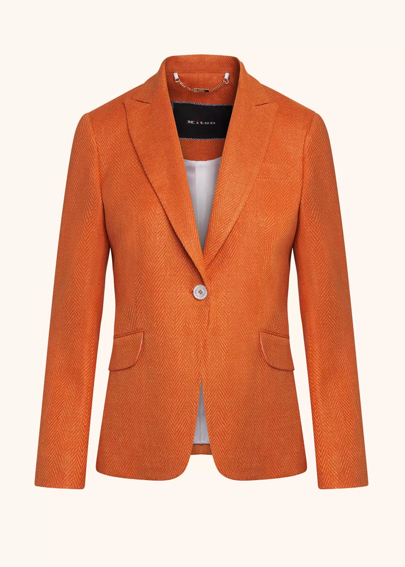 Jacken-Kiton Jacke Leinen Orange