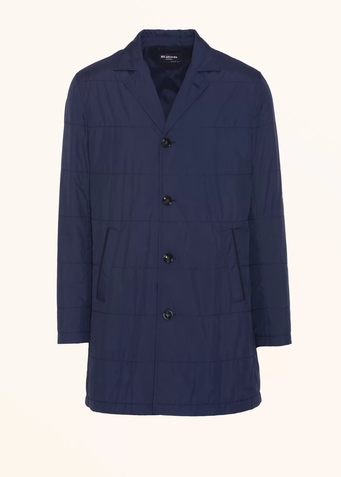 Outerwear-Kiton Jacke Polyester Navyblau