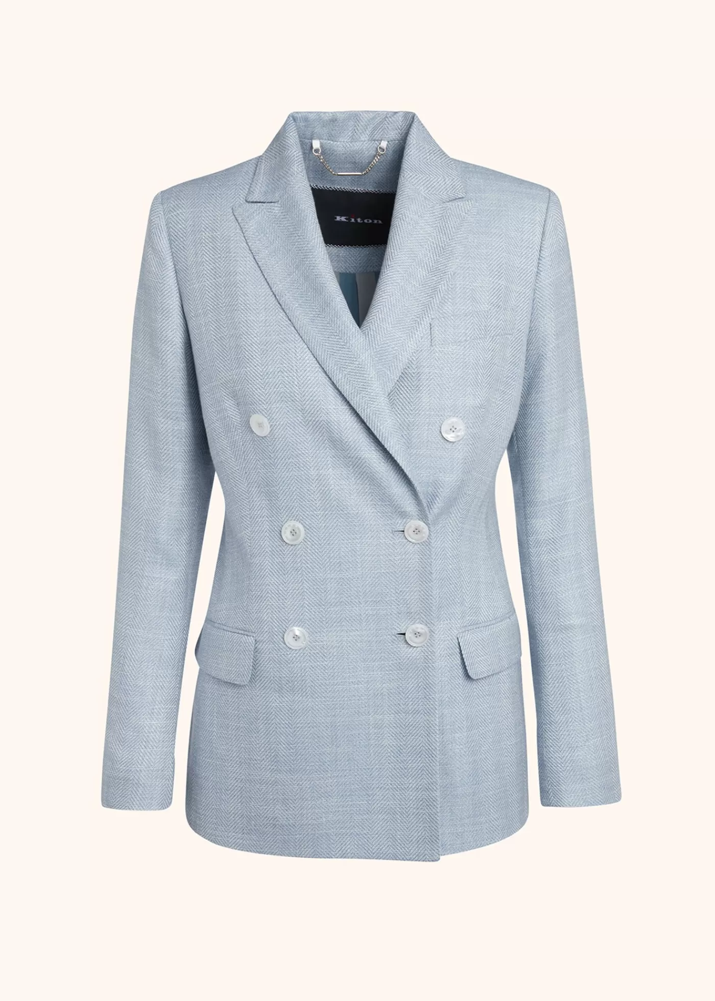 Jacken-Kiton Jacke Schurwolle Hellblau