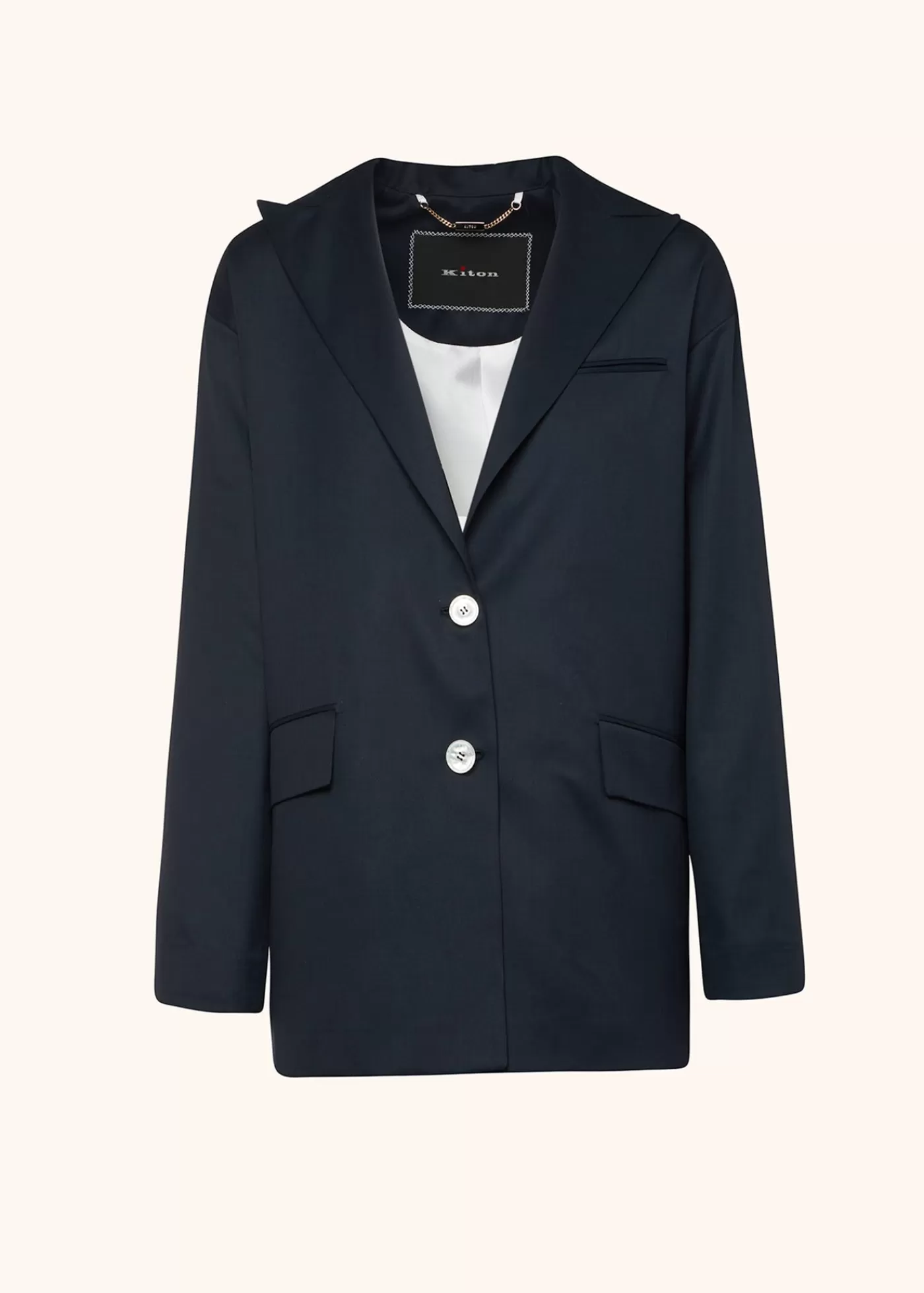 Jacken-Kiton Jacke Schurwolle Blau