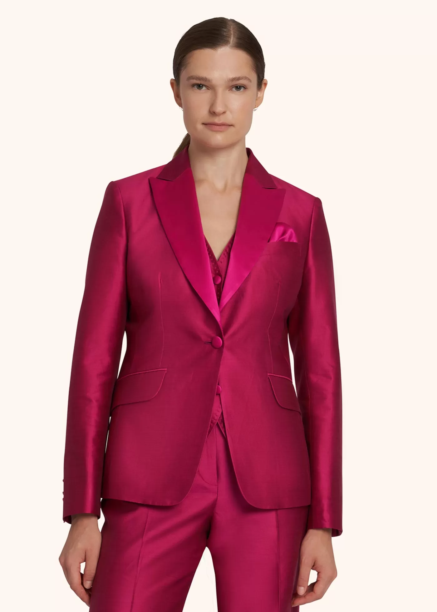 Jacken-Kiton Jacke Seide Fuchsia