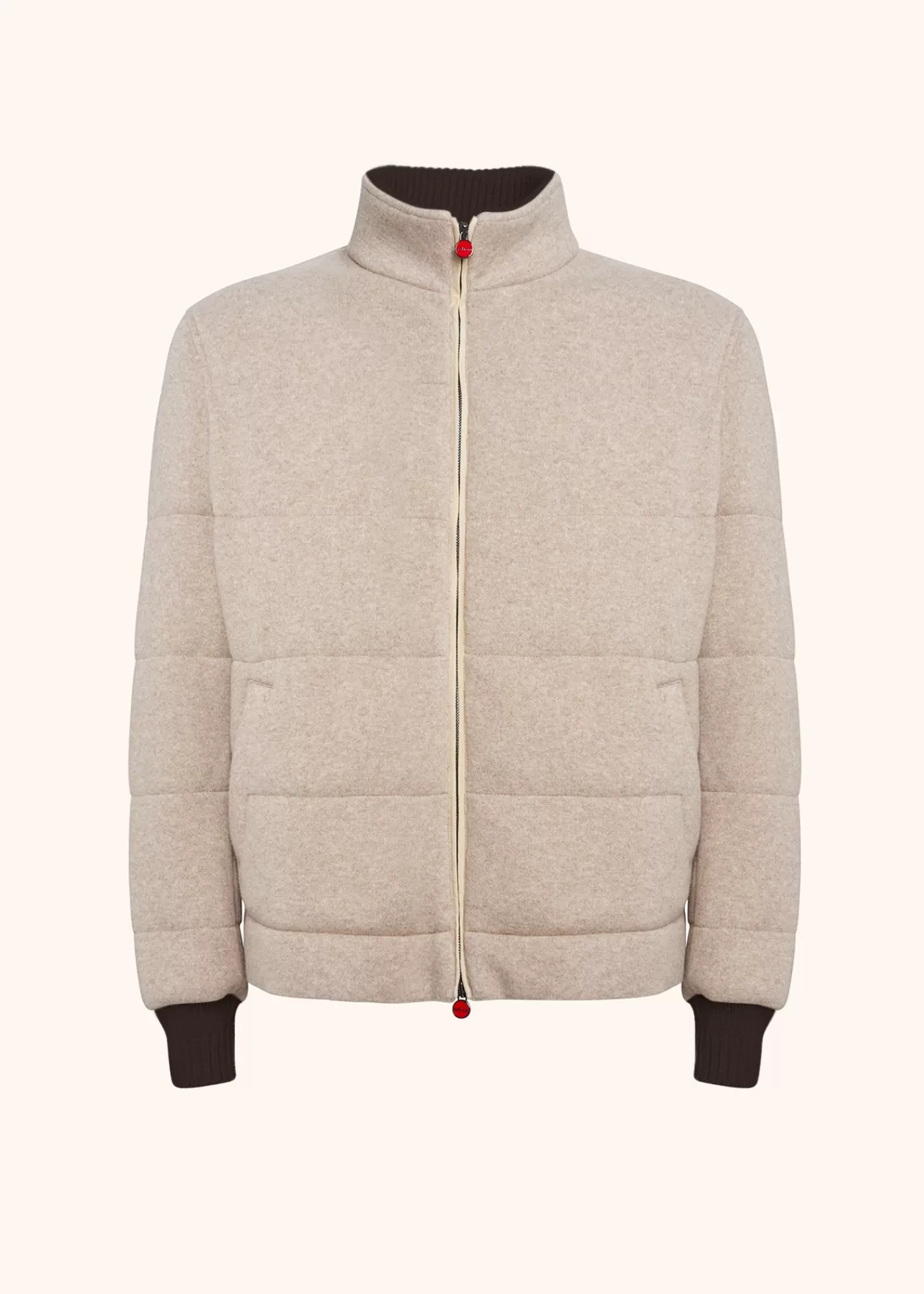 Outerwear-Kiton Jacke Wolle Weiss