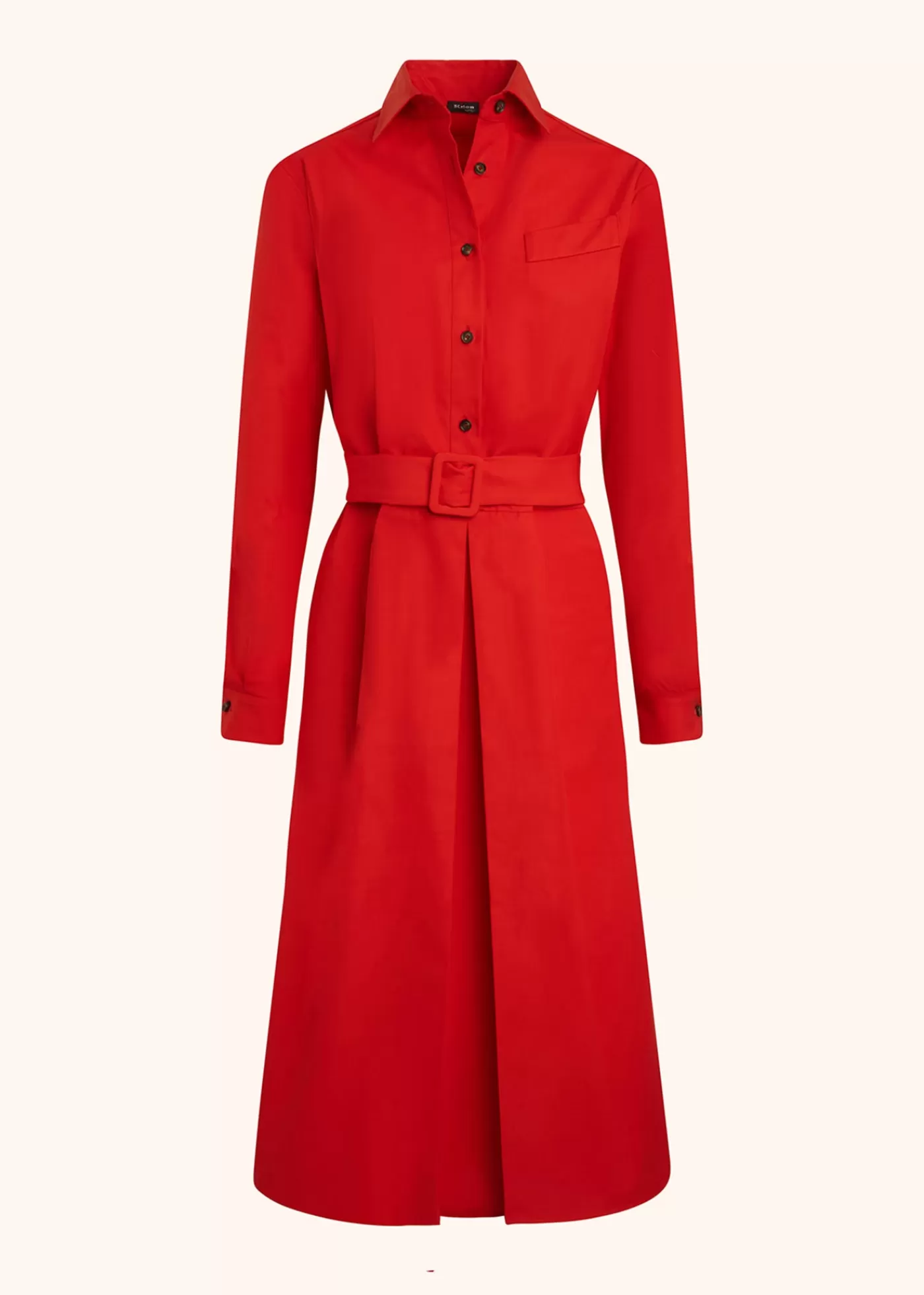 Kleider-Kiton Kleid Baumwolle Rot