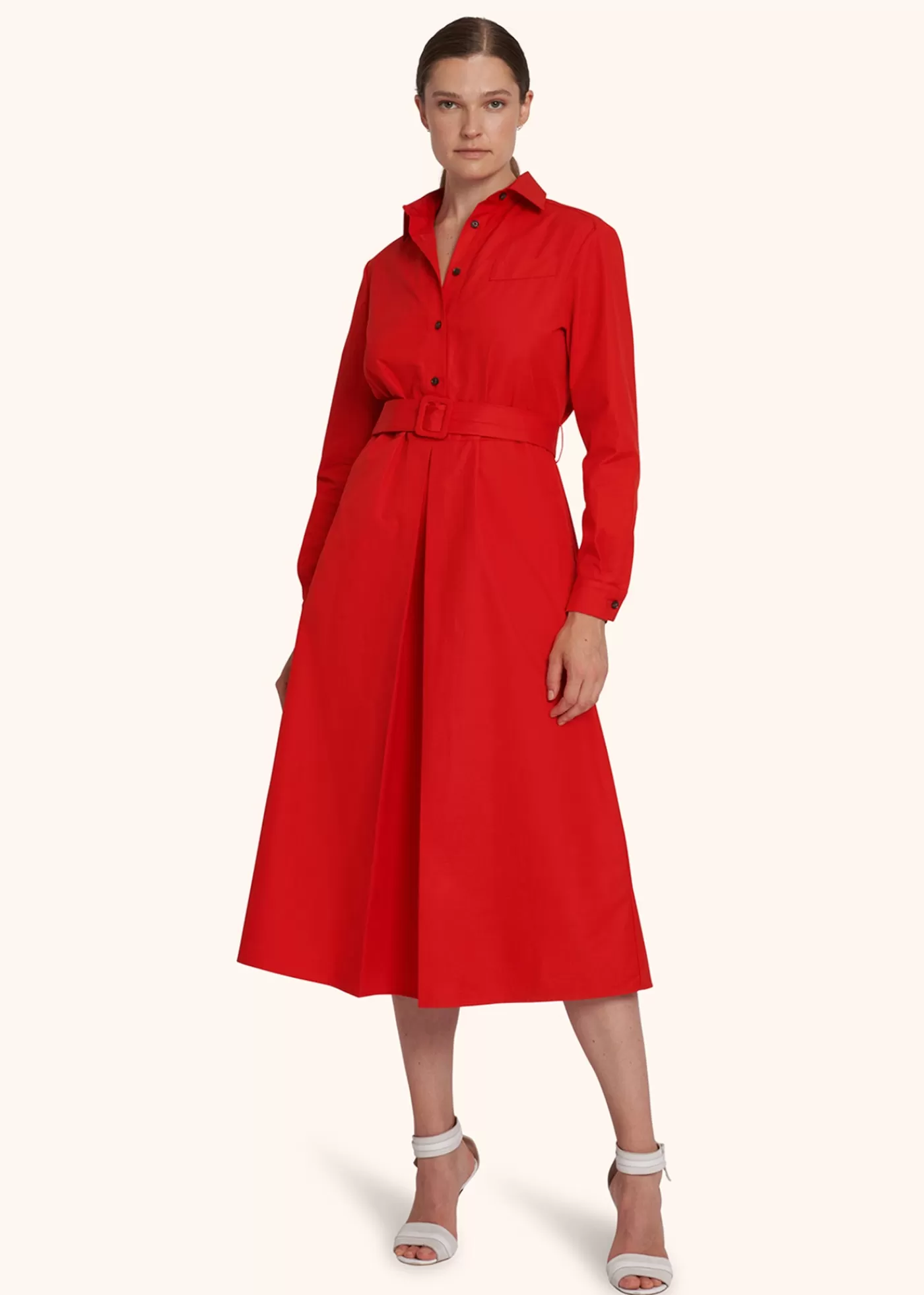 Kleider-Kiton Kleid Baumwolle Rot