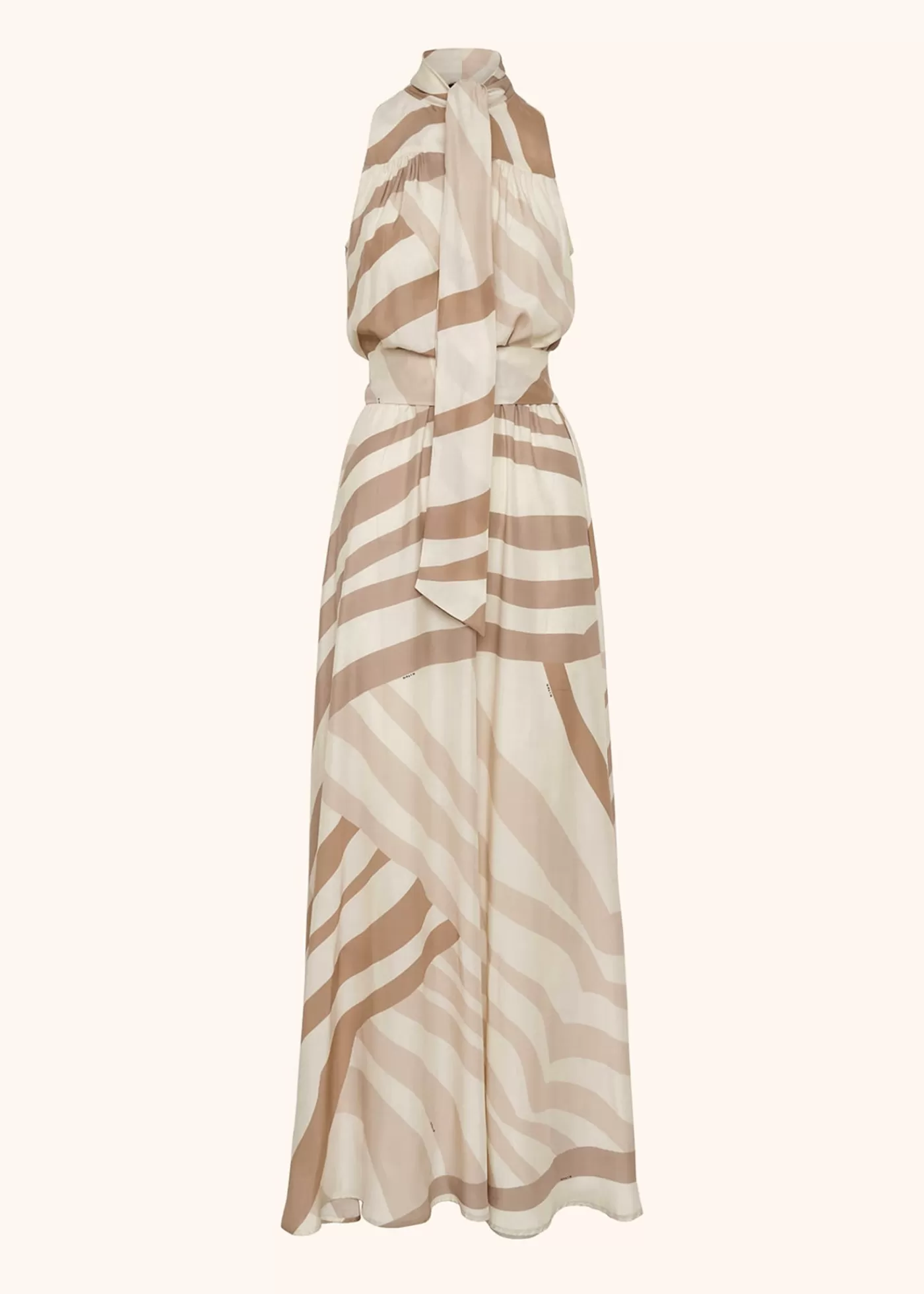 Kleider-Kiton Kleid Seide Beige