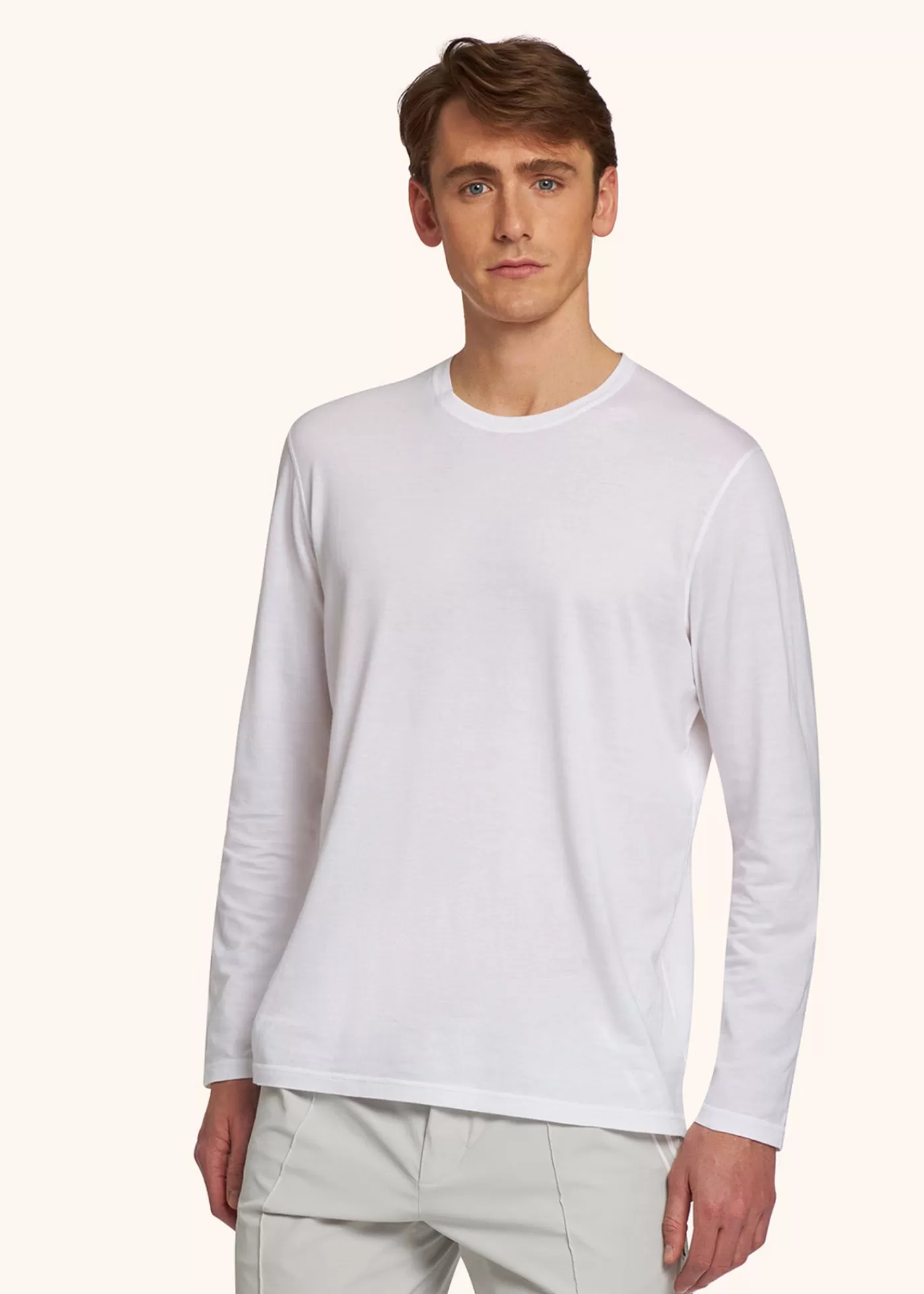 Polo Und T-Shirts-Kiton Langarmshirt Baumwolle