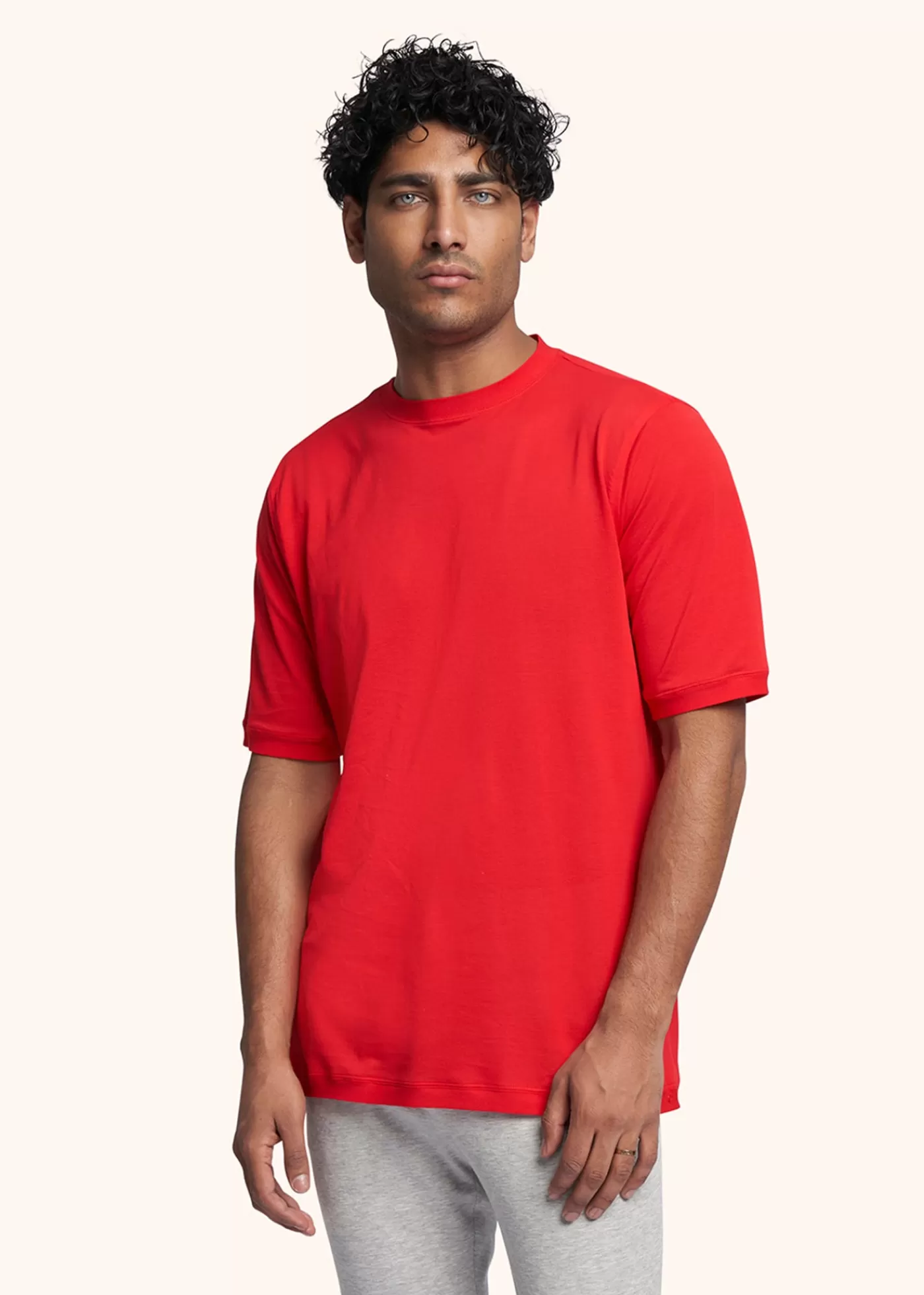 Polo Und T-Shirts-Kiton Mauro - Rundhals-T-Shirt Baumwolle Rot