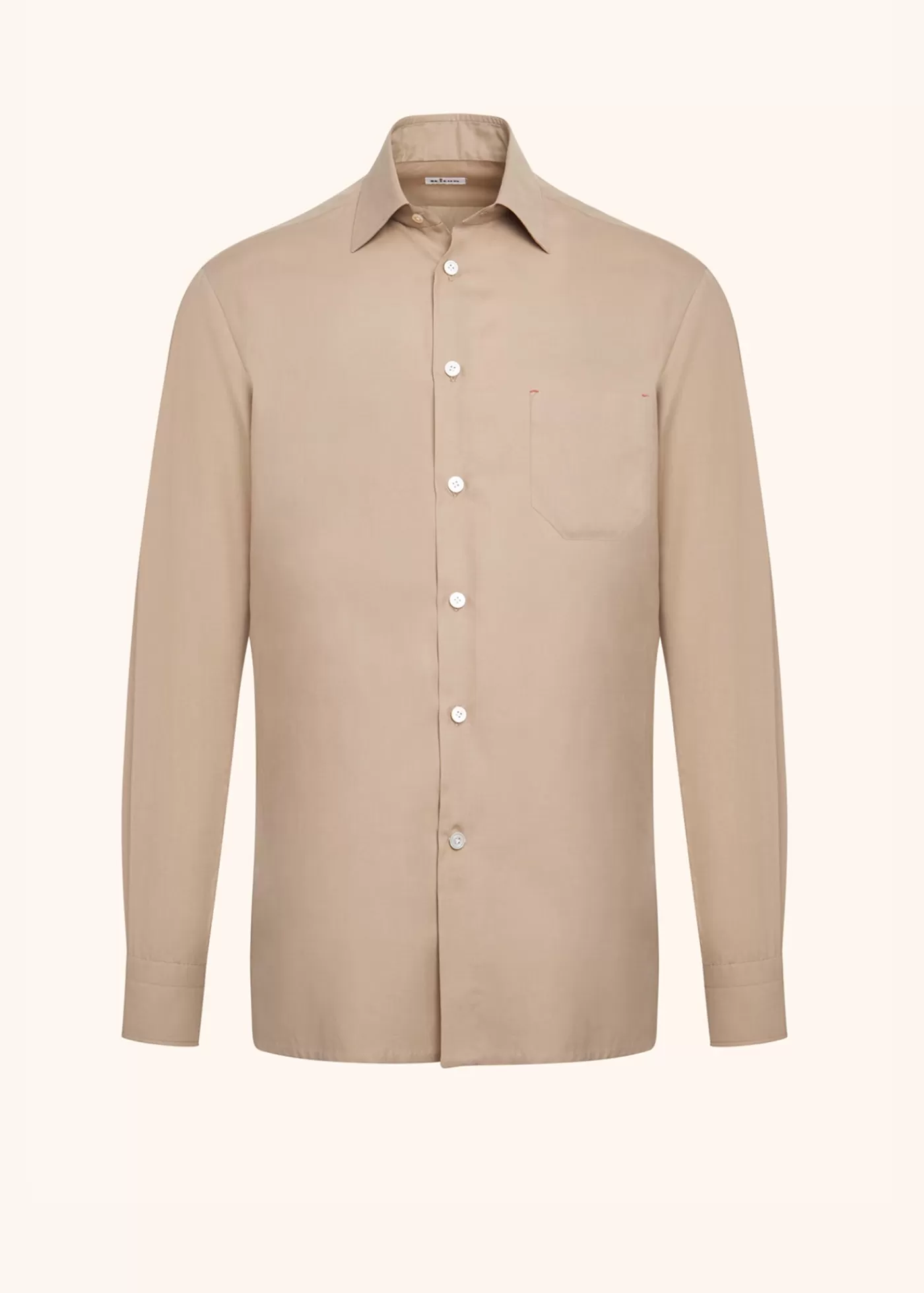 Hemden-Kiton Nerano - Hemd Baumwolle Beige