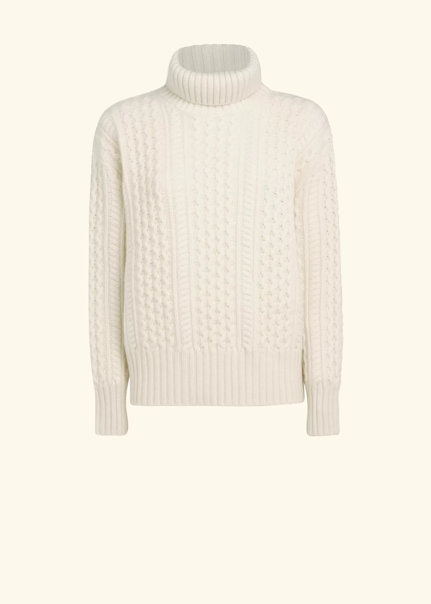 Strickwaren-Kiton Pullover Kaschmir Weiss