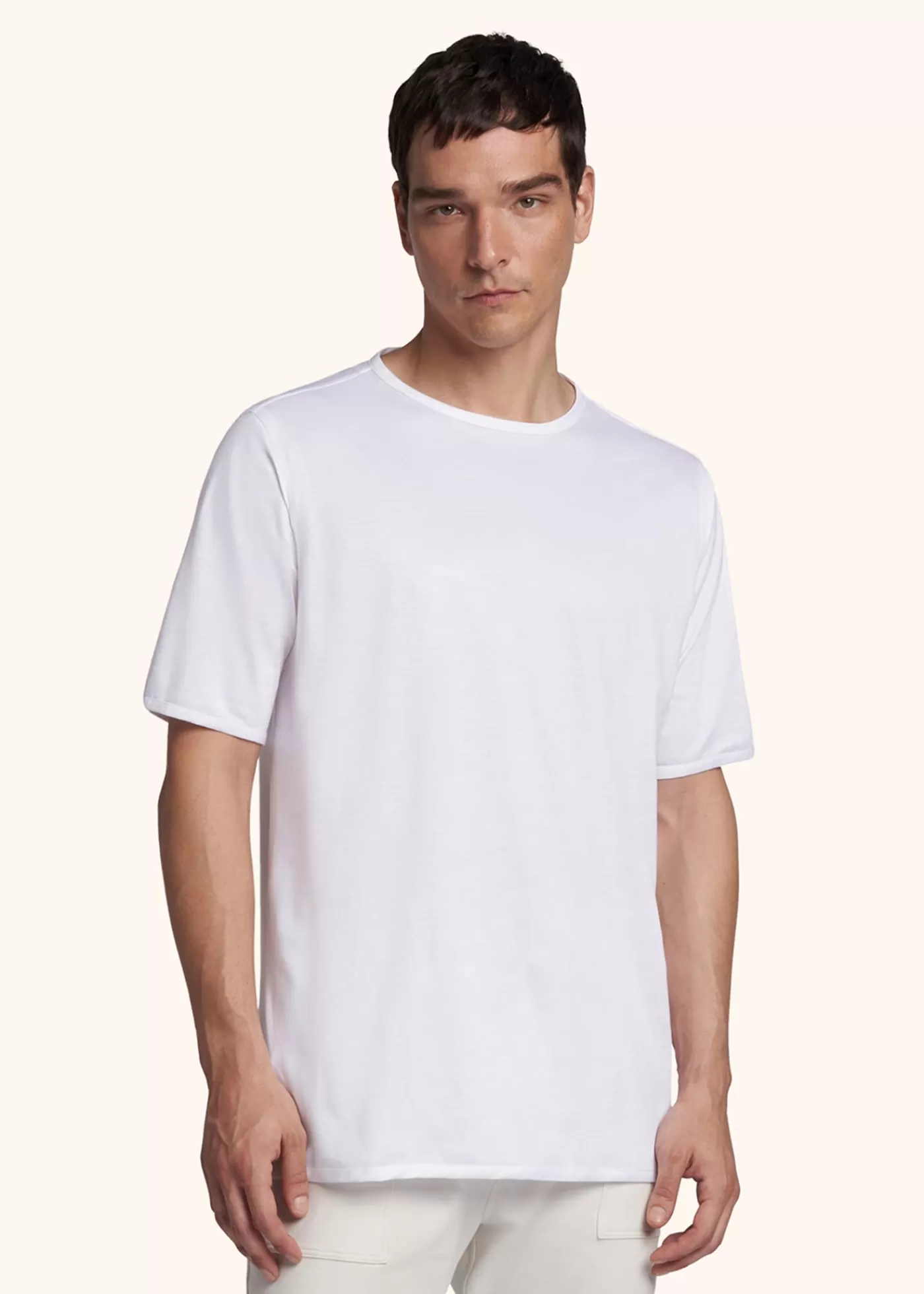 Polo Und T-Shirts-Kiton Rundhals-T-Shirt Baumwolle