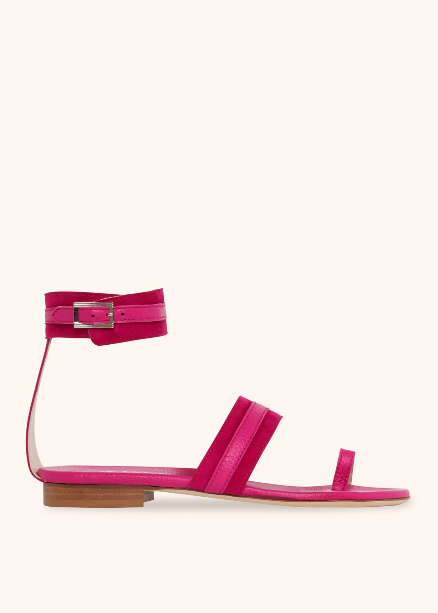 Schuhe-Kiton Sandale Hirschleder Fuchsia