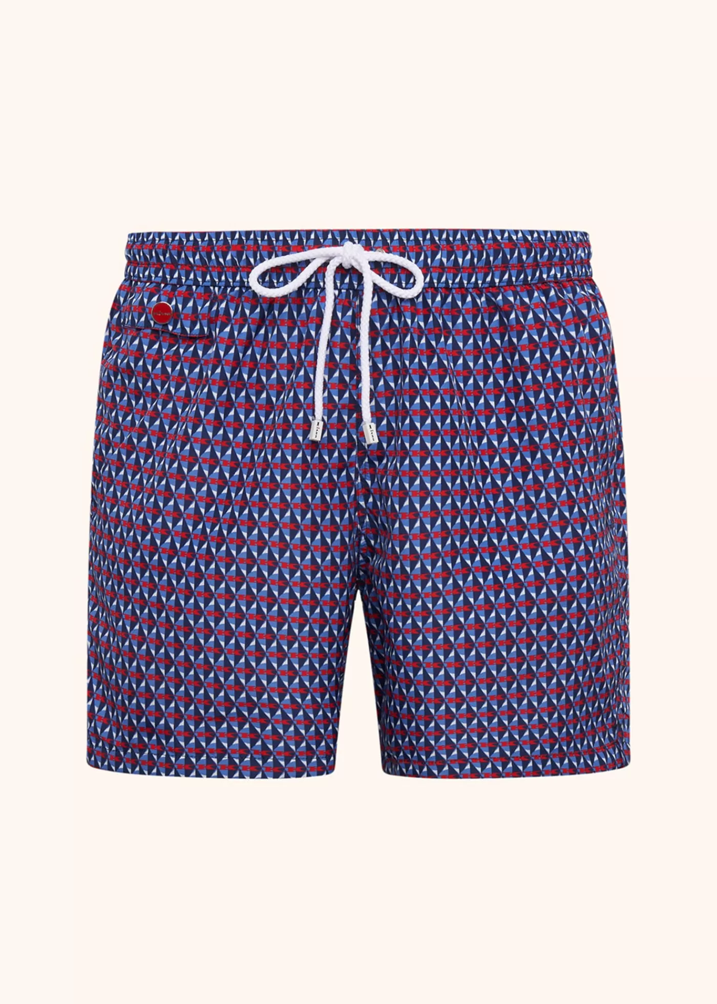 Badehosen-Kiton Schwimmboxer Polyester Dunkelblau