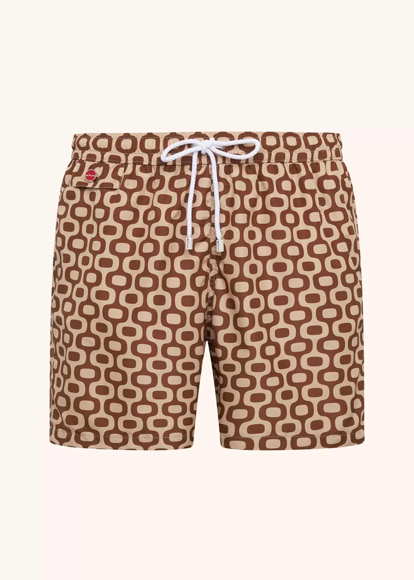 Badehosen-Kiton Schwimmboxer Polyester Braun